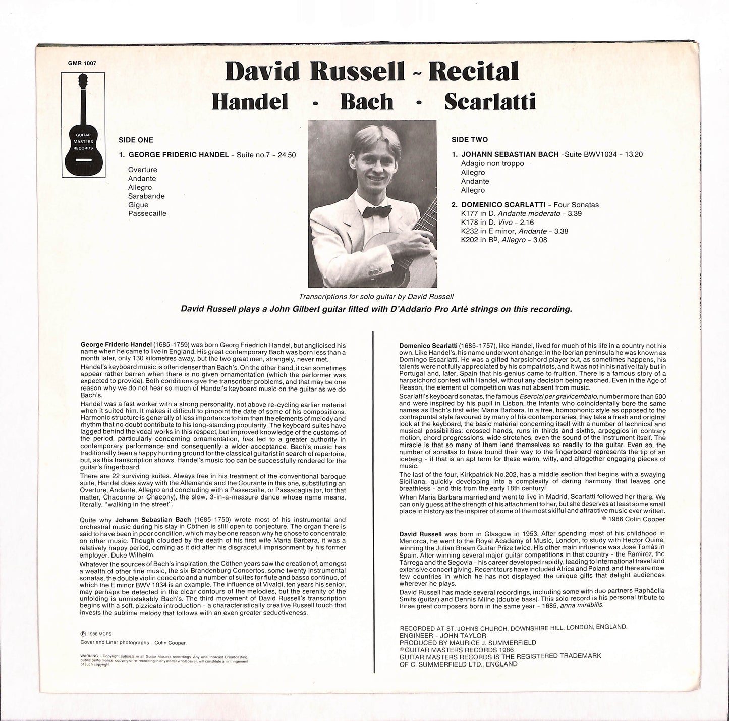 Recital - Handel, Bach, Scarlatti