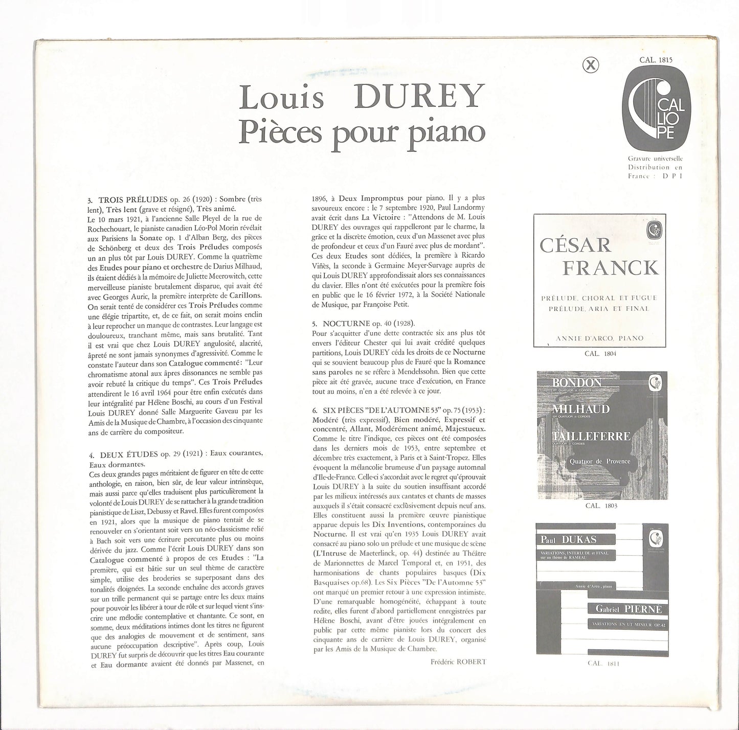 Pièces Pour Piano