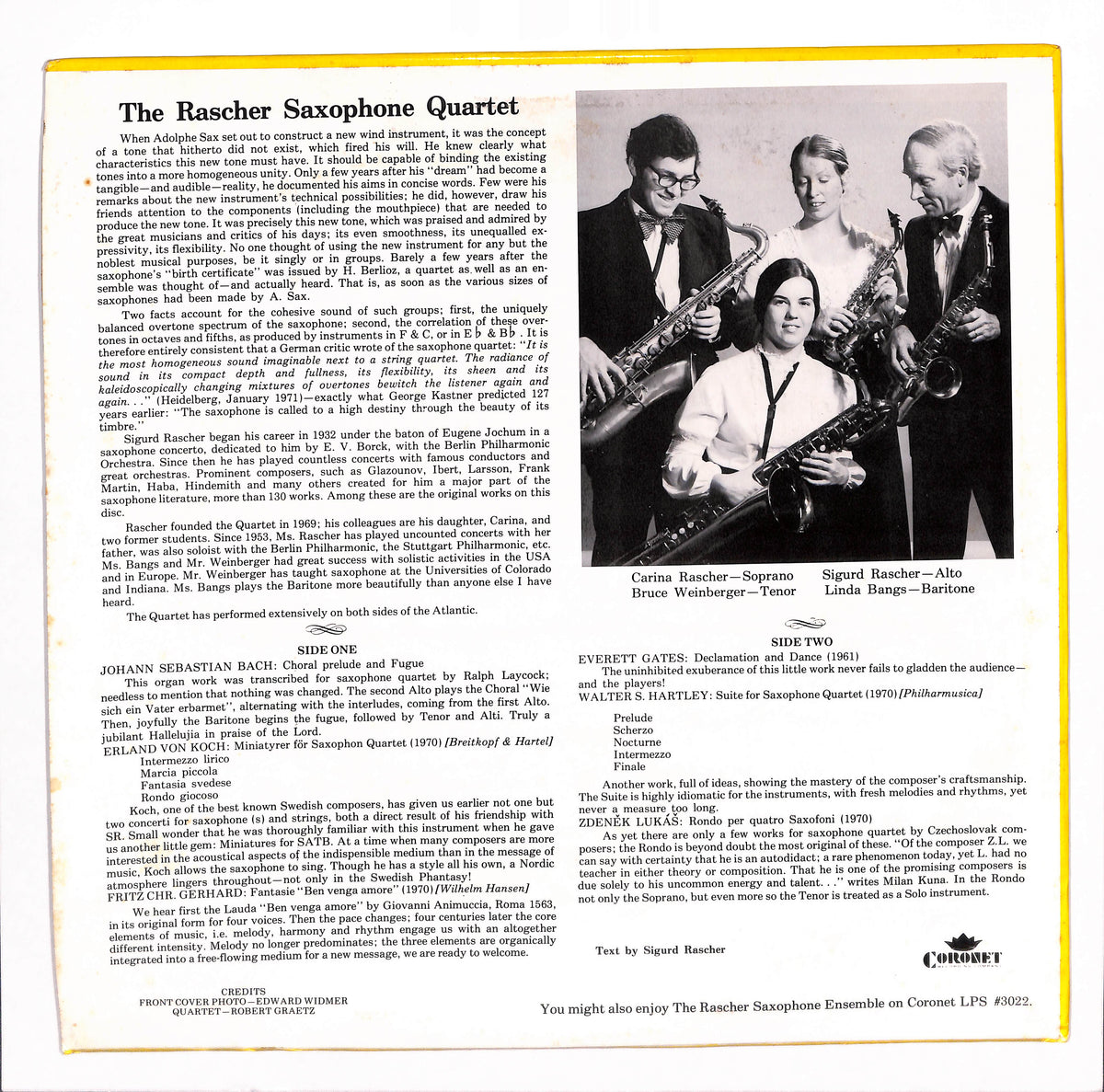 Beat Rascher The Rascher Saxophone Quartet – ELLA ONLINE