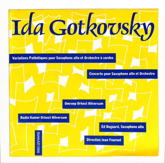 Variations Pathétiques Pour Saxophone Alto Et Orchestre À Cordes / Concerto Pour Saxophone Alto Et Orchestre