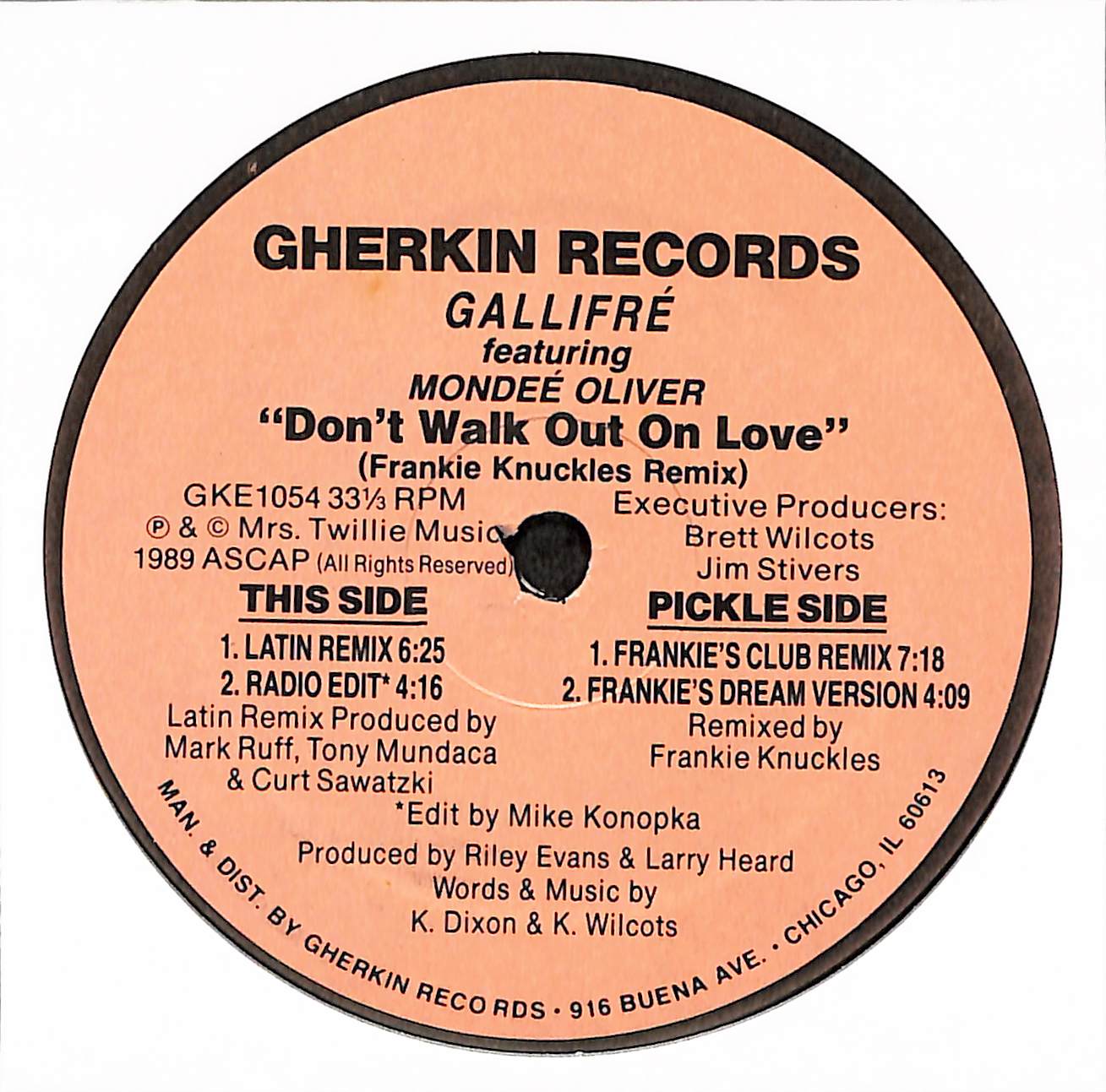 Don't Walk Out On Love (Frankie Knuckles Remix)