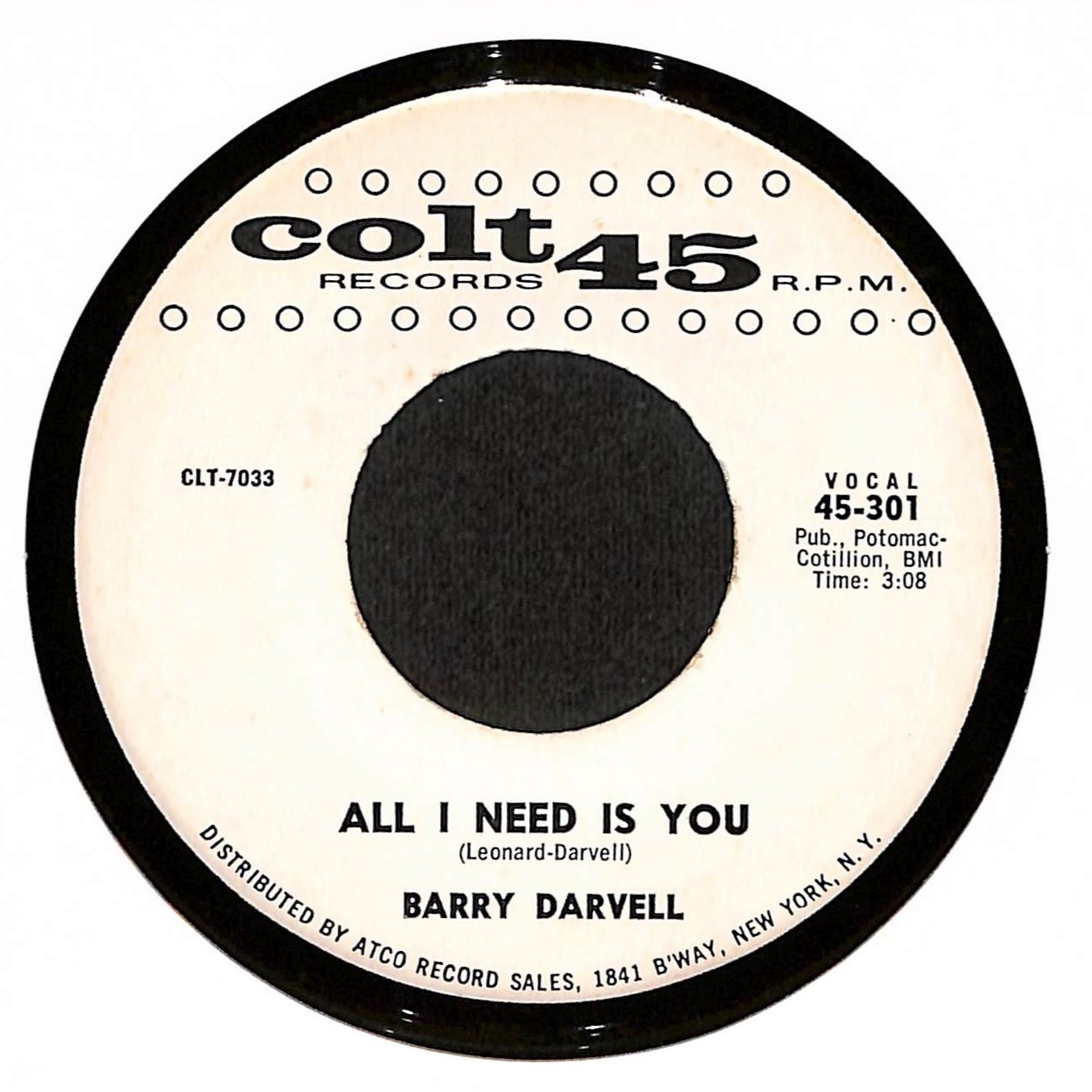 Run Little Billy / All I Need Is You