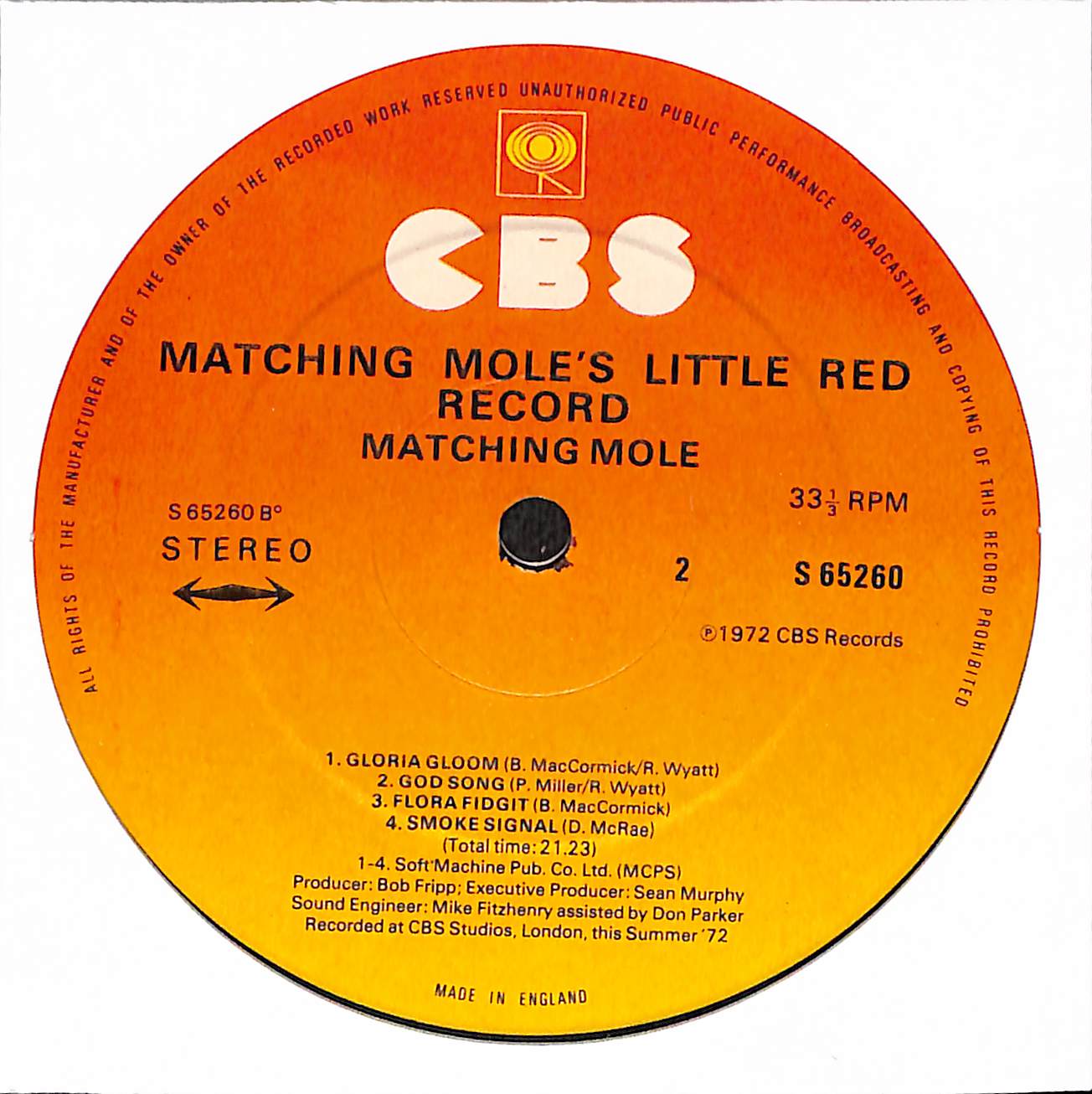 Matching Mole's Little Red Record