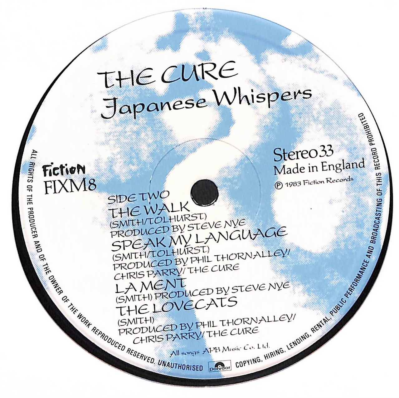 Japanese Whispers: The Cure Singles Nov 82 : Nov 83