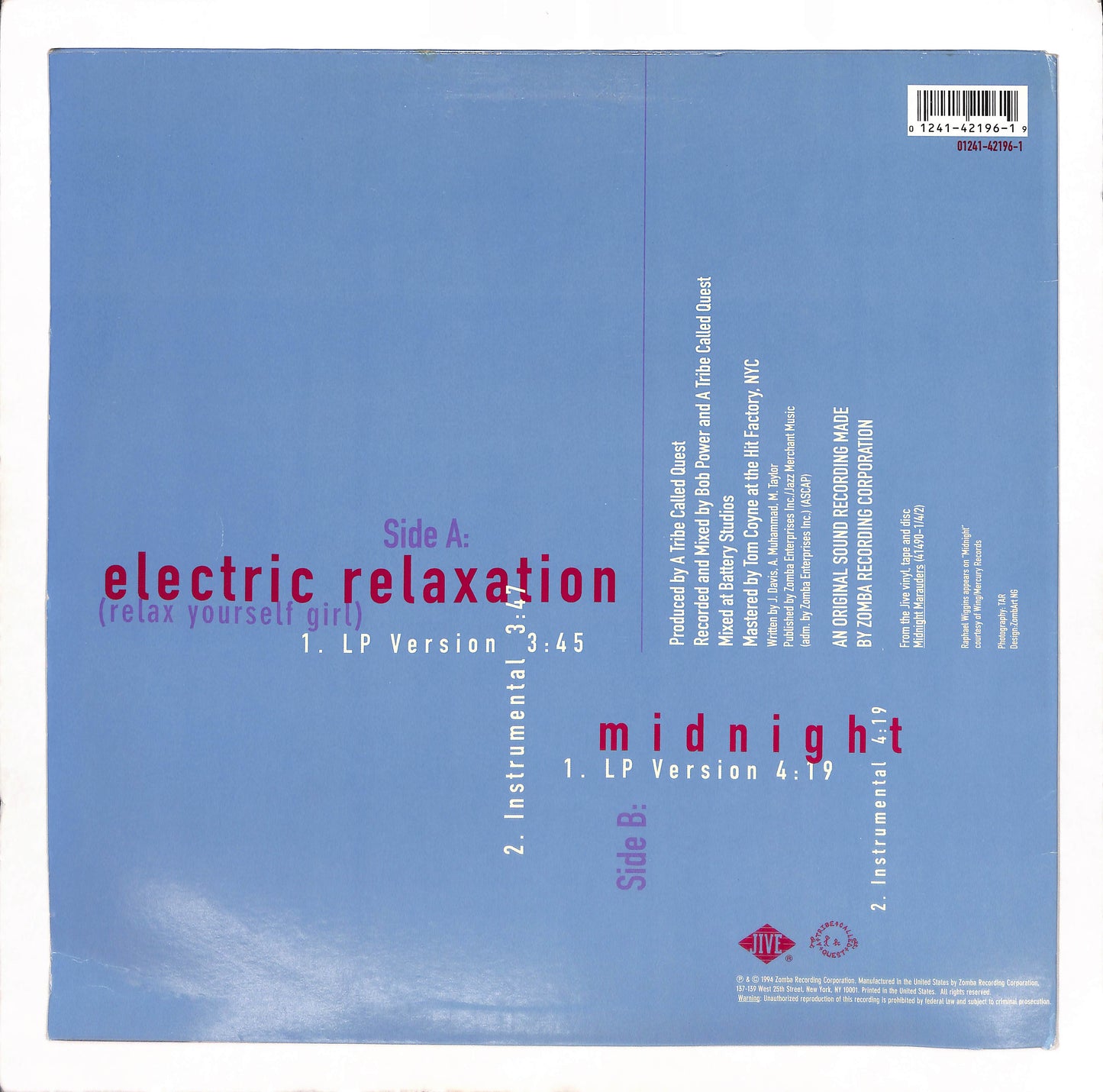 Electric Relaxation (Relax Yourself Girl)