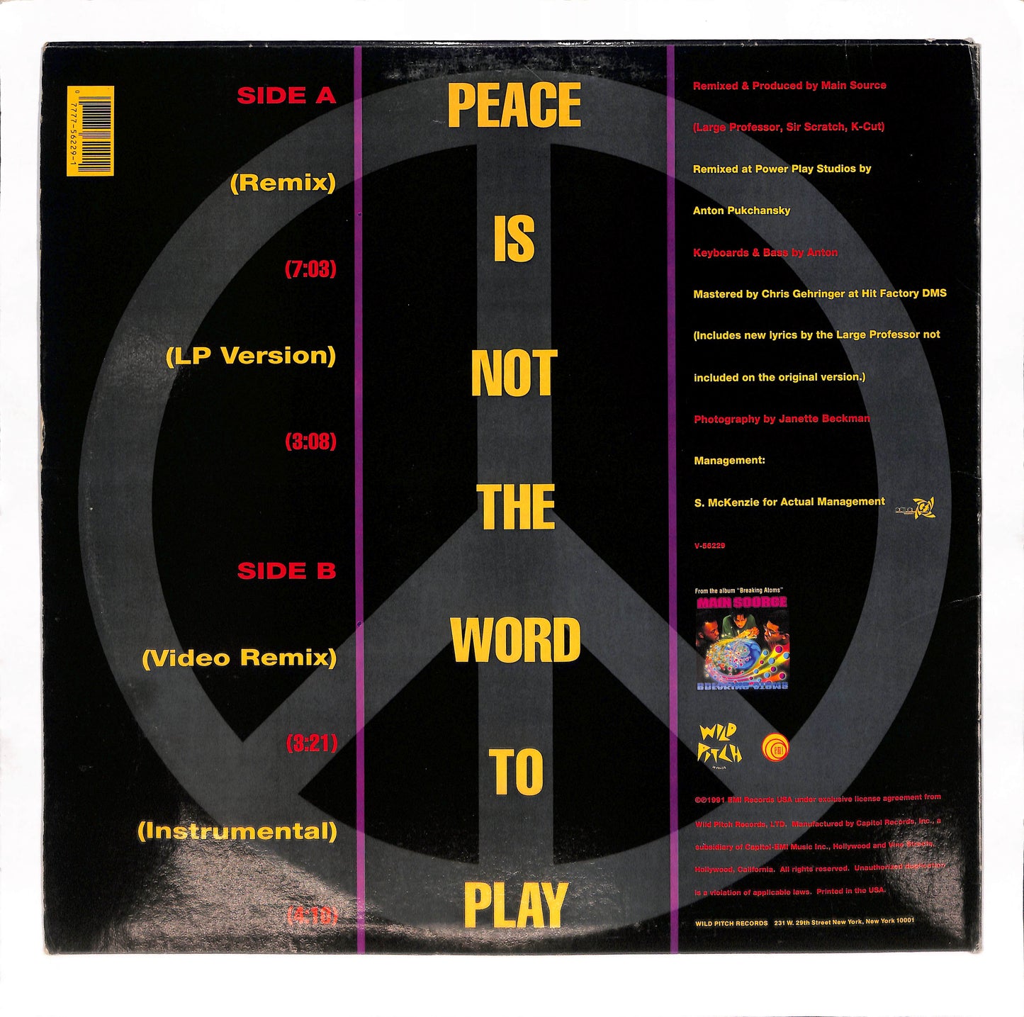 Peace Is Not The Word To Play