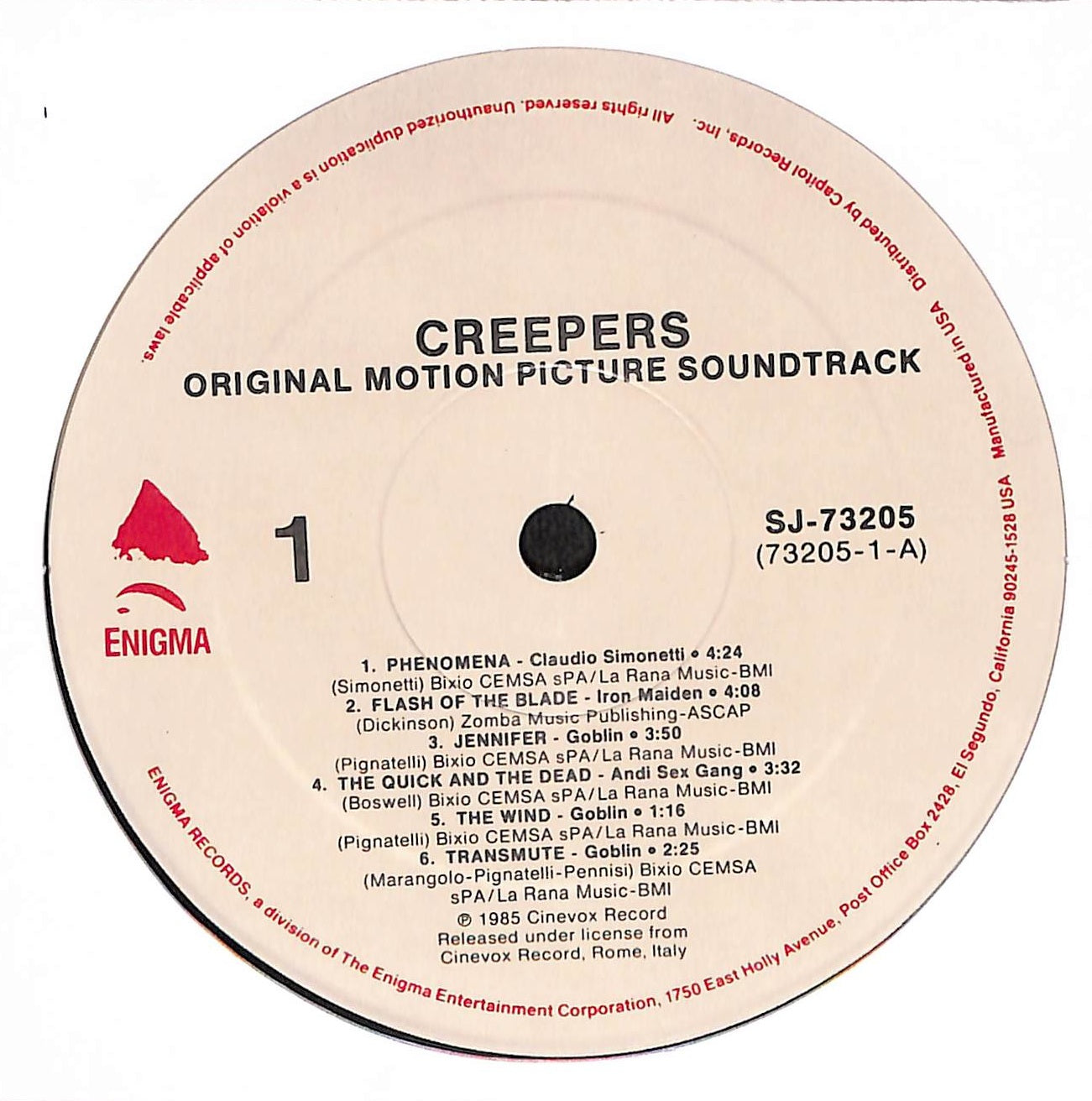 Creepers (Original Motion Picture Soundtrack)