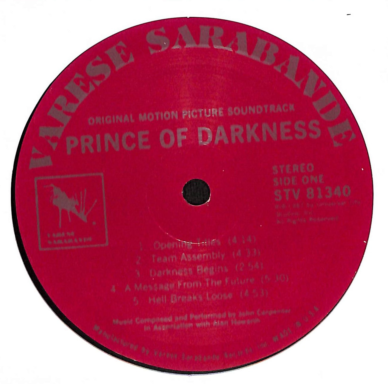 Prince Of Darkness (Original Motion Picture Soundtrack)