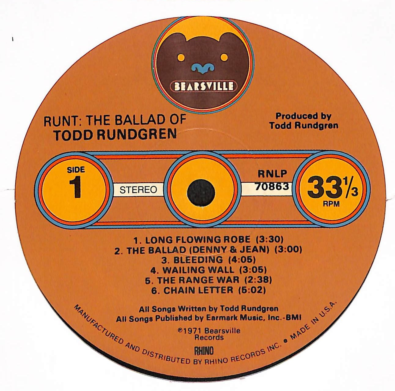 Runt. The Ballad Of Todd Rundgren