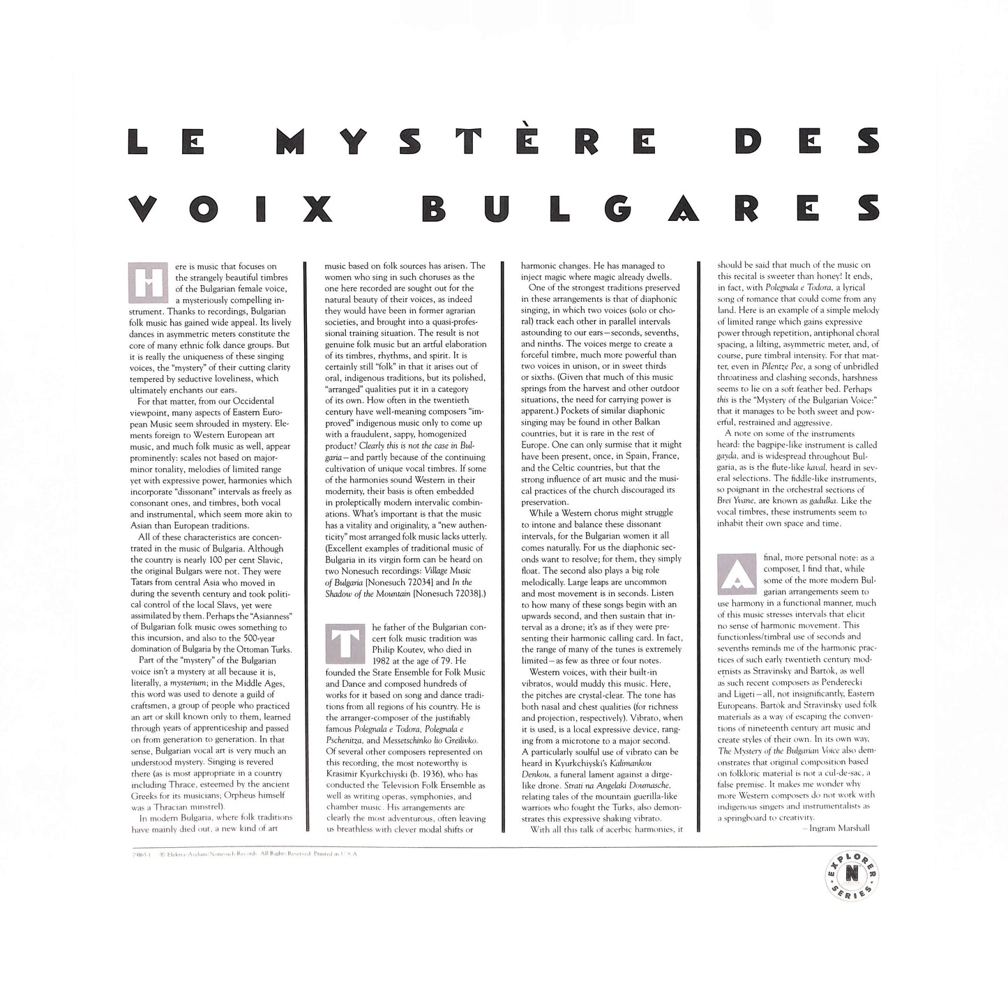 Le Mystère Des Voix Bulgares