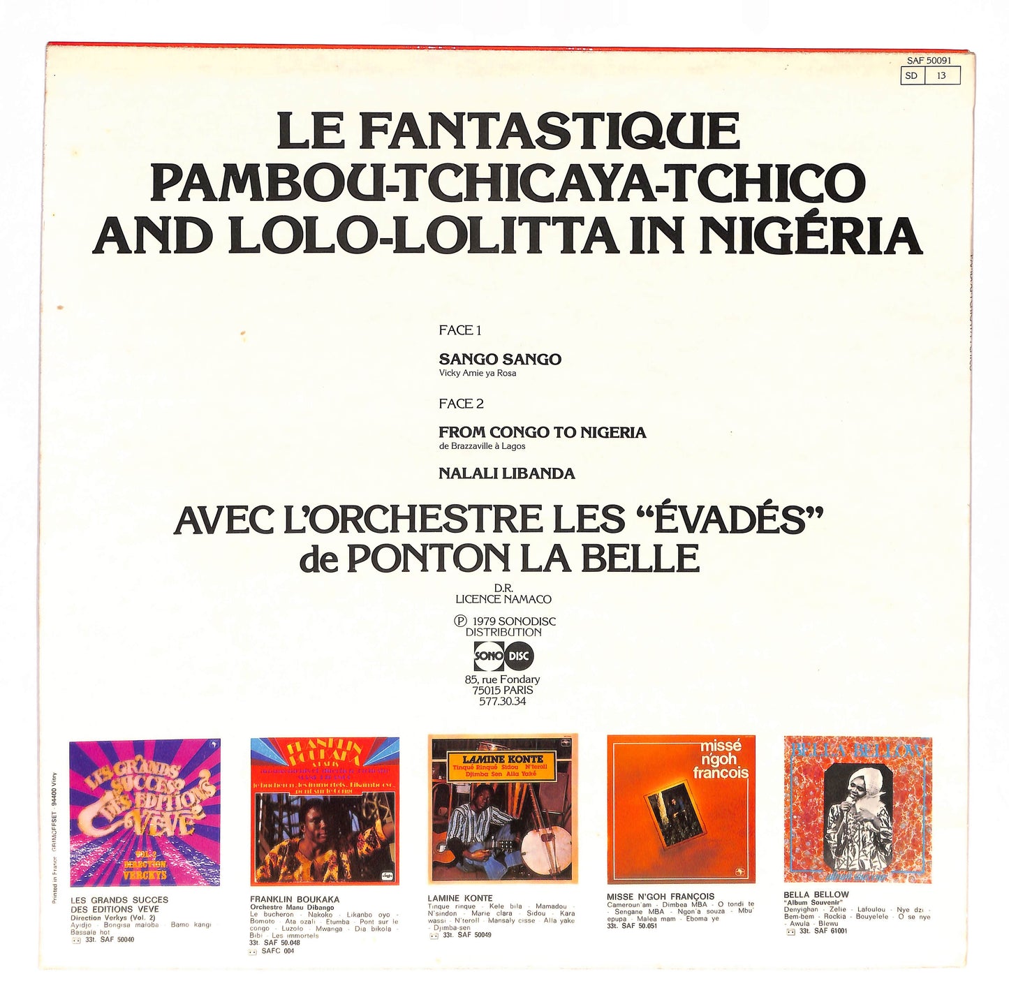Le Fantastique Pambou-Tchicaya-Tchico And Lolo-Lolitta In Nigéria