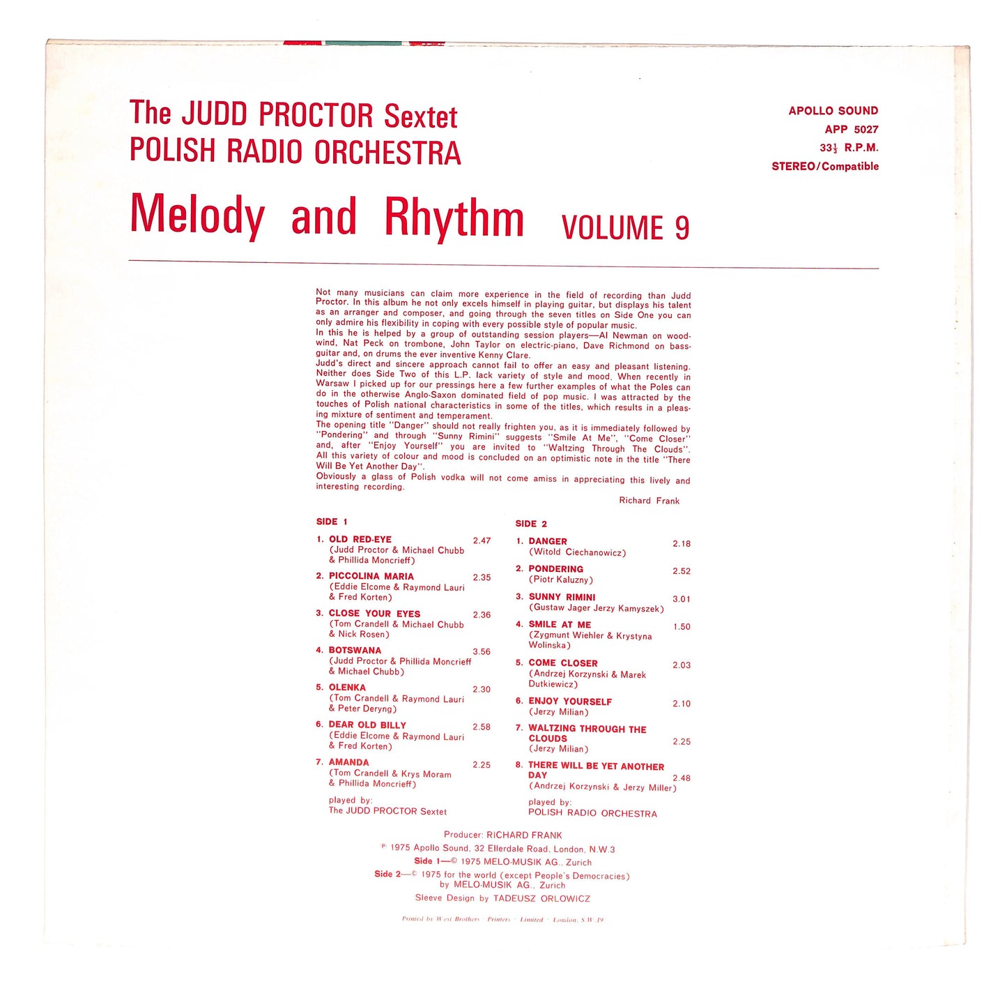 Melody And Rhythm Volume 9