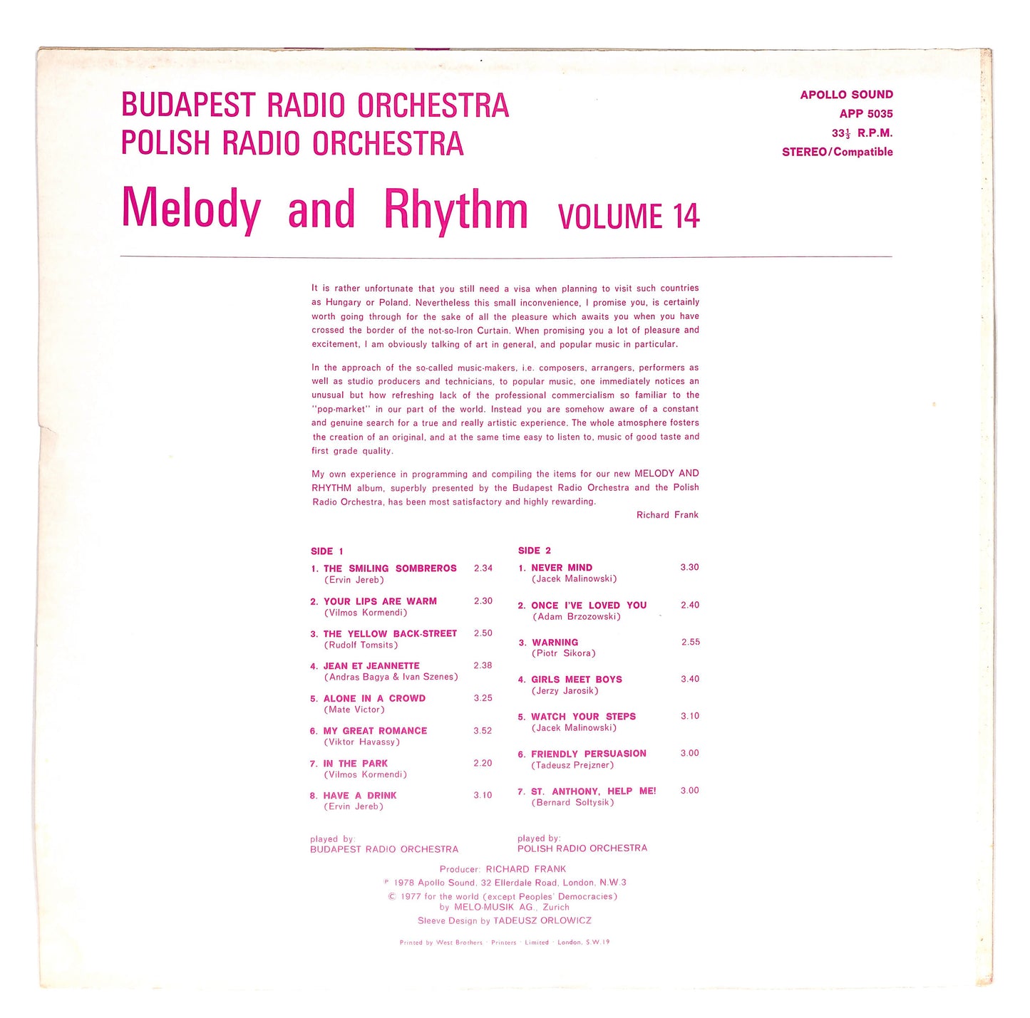 Melody And Rhythm Volume 14