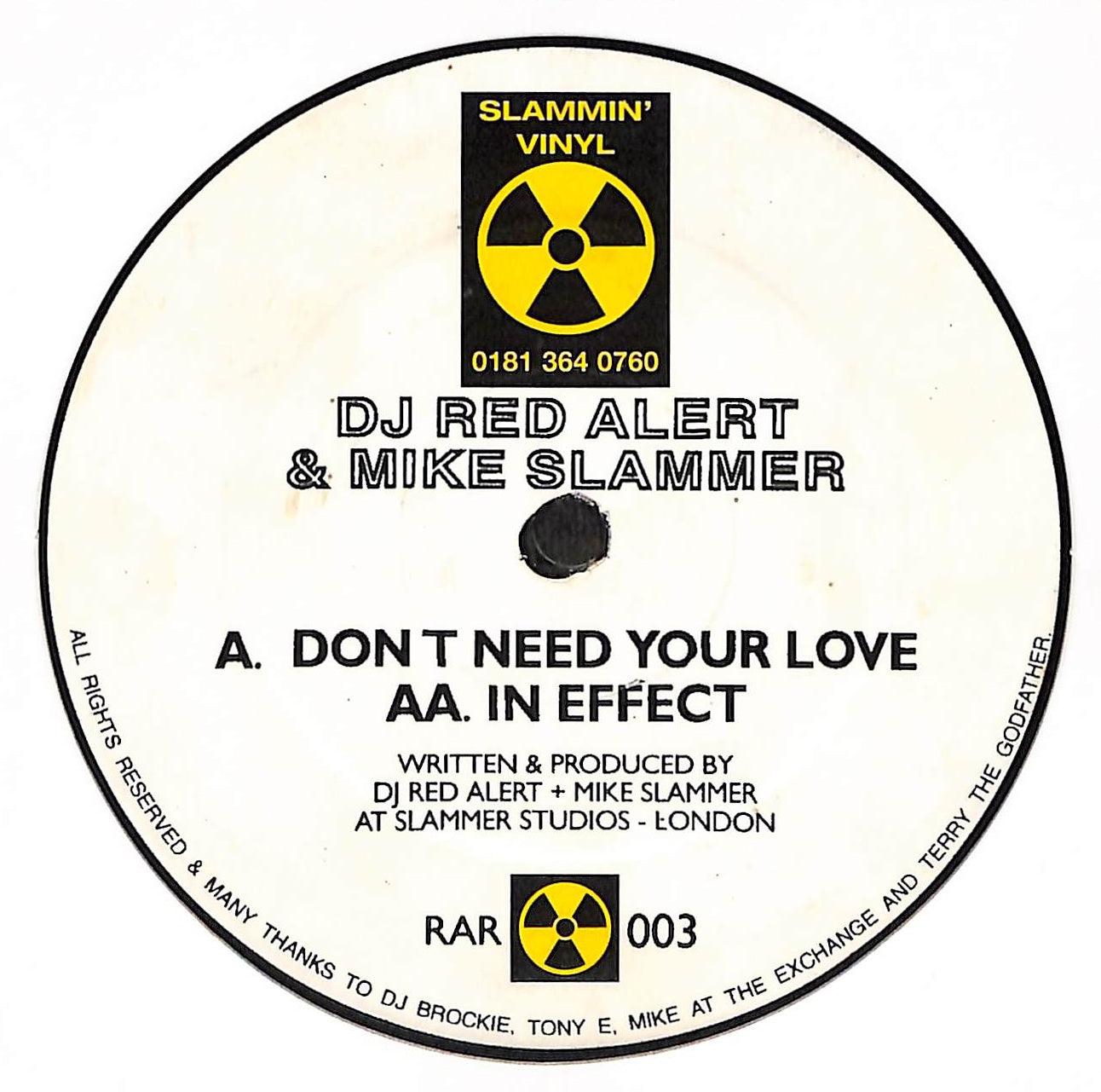 Don't Need Your Love / In Effect