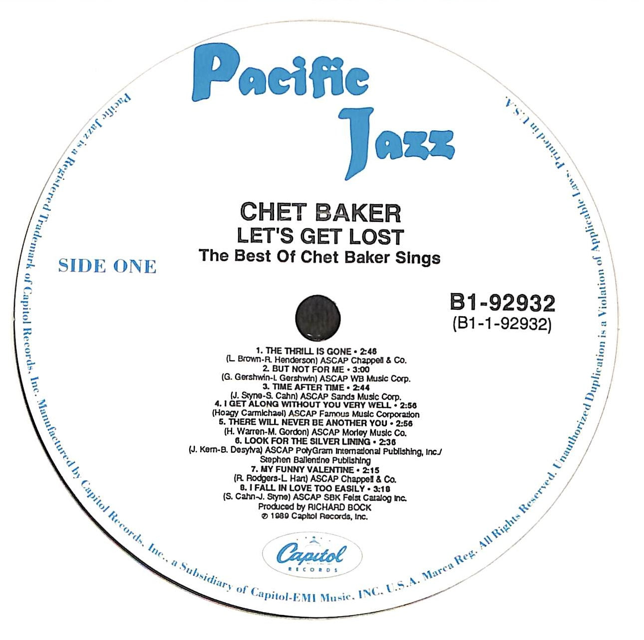 Let's Get Lost – The Best Of Chet Baker Sings