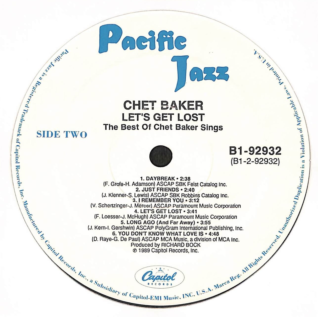 Let's Get Lost – The Best Of Chet Baker Sings