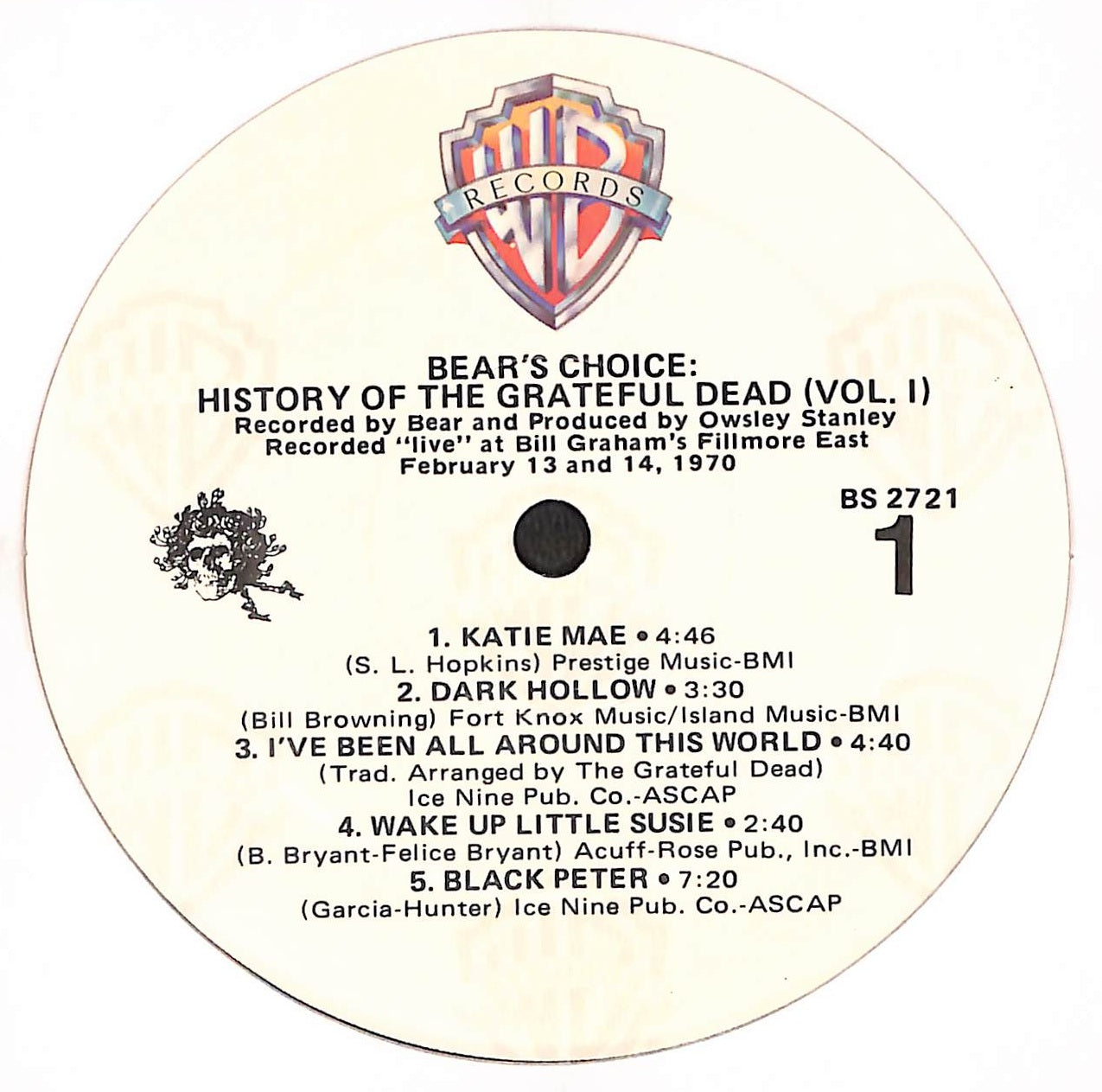 History Of The Grateful Dead, Vol. 1 (Bear's Choice)
