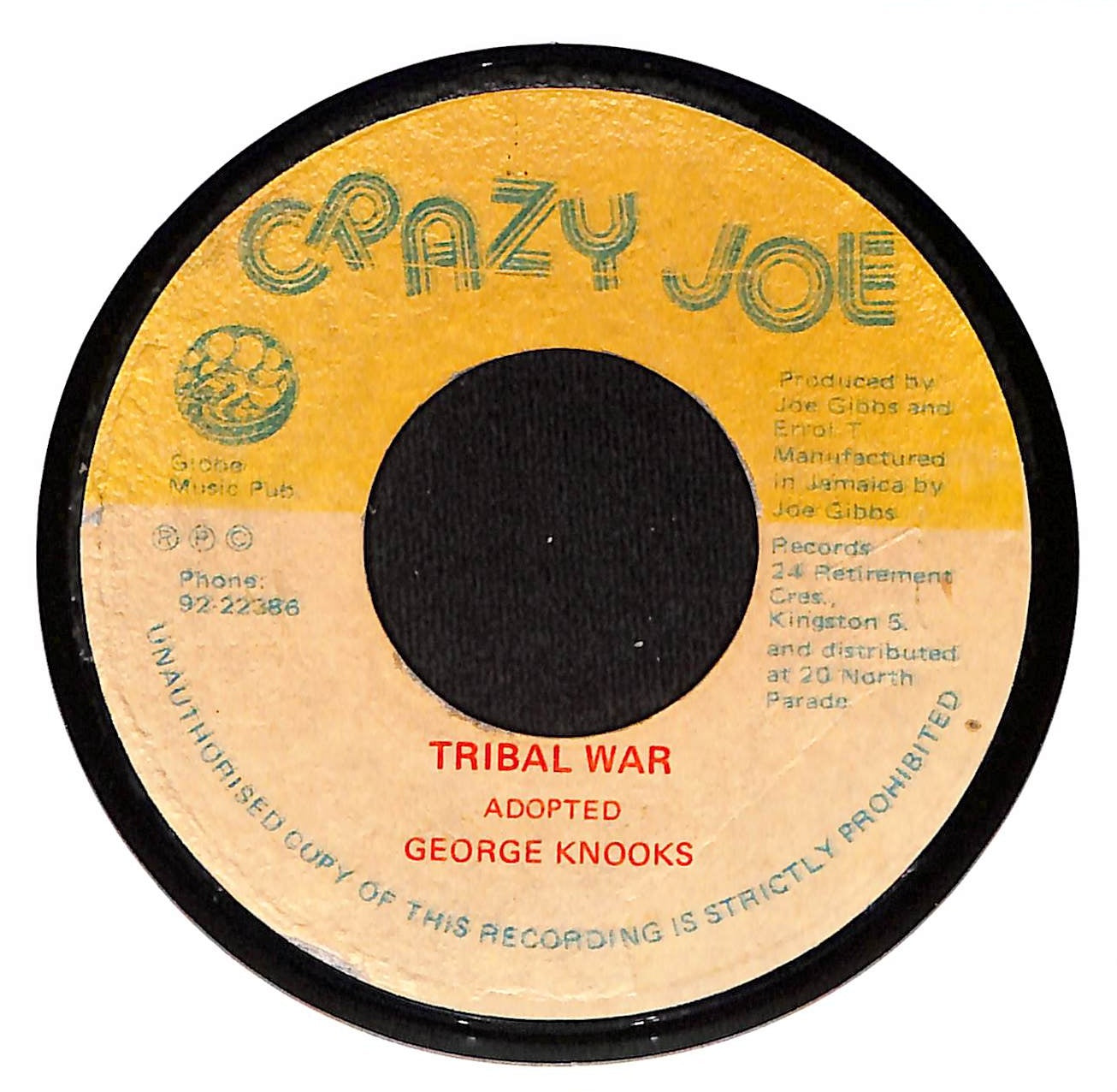 Tribal War c/w War Is Over