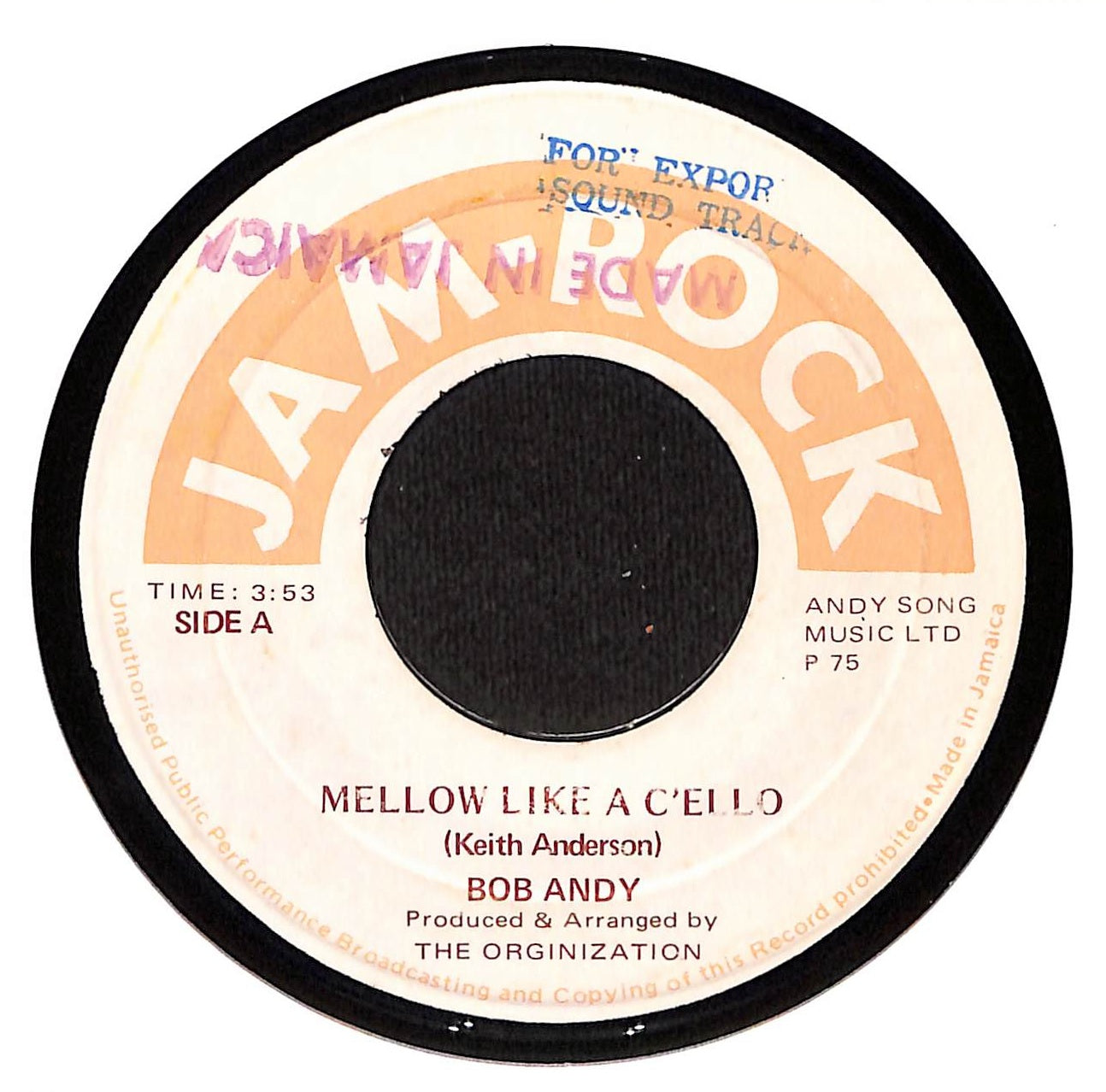 Mellow Like A C'ello c/w Organised Version