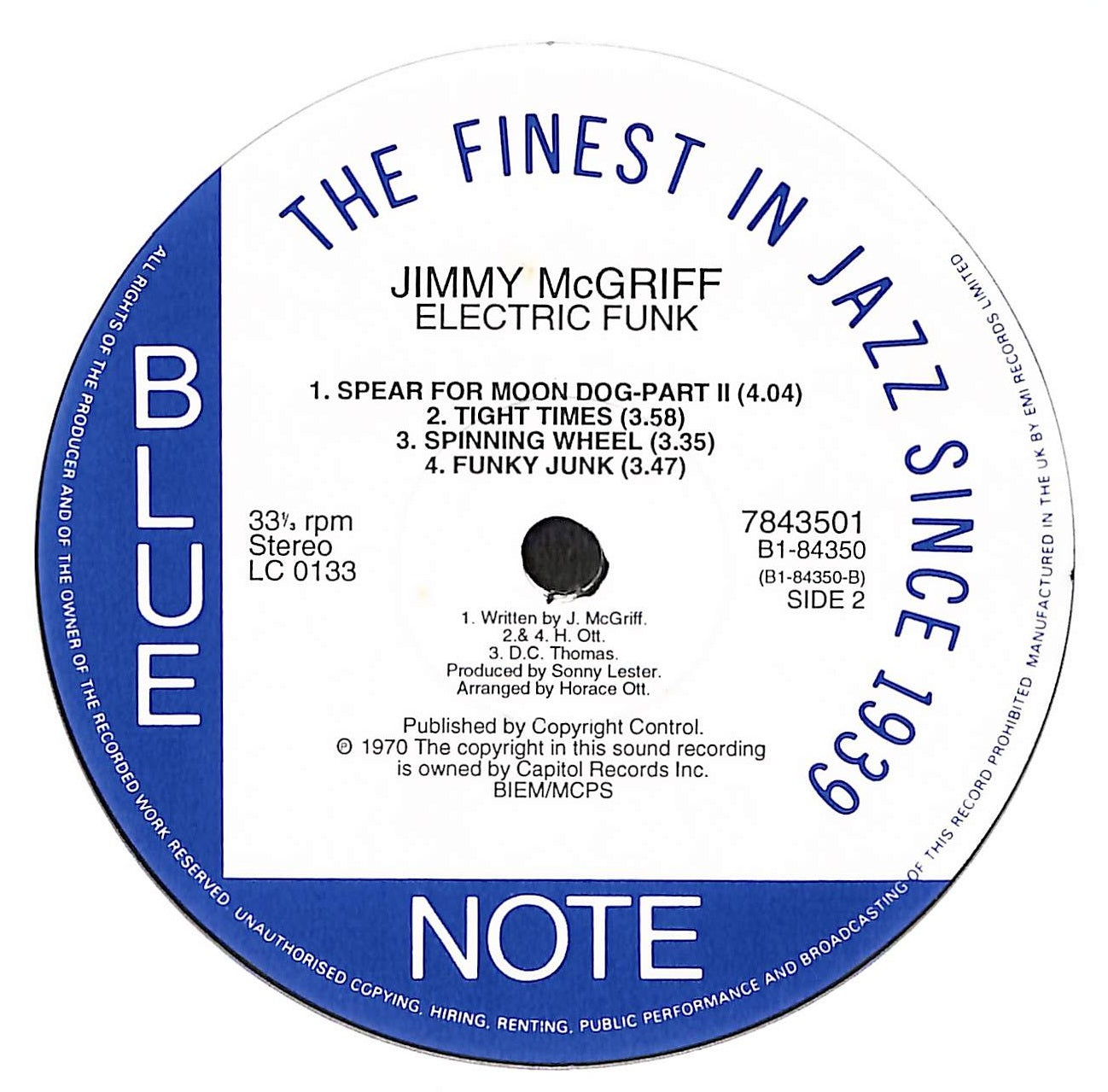 Jimmy McGriff / Electric Funk レコード Jimmy McGriff - Electric Funk - Vinylian - Vintage Vinyl Record Shop