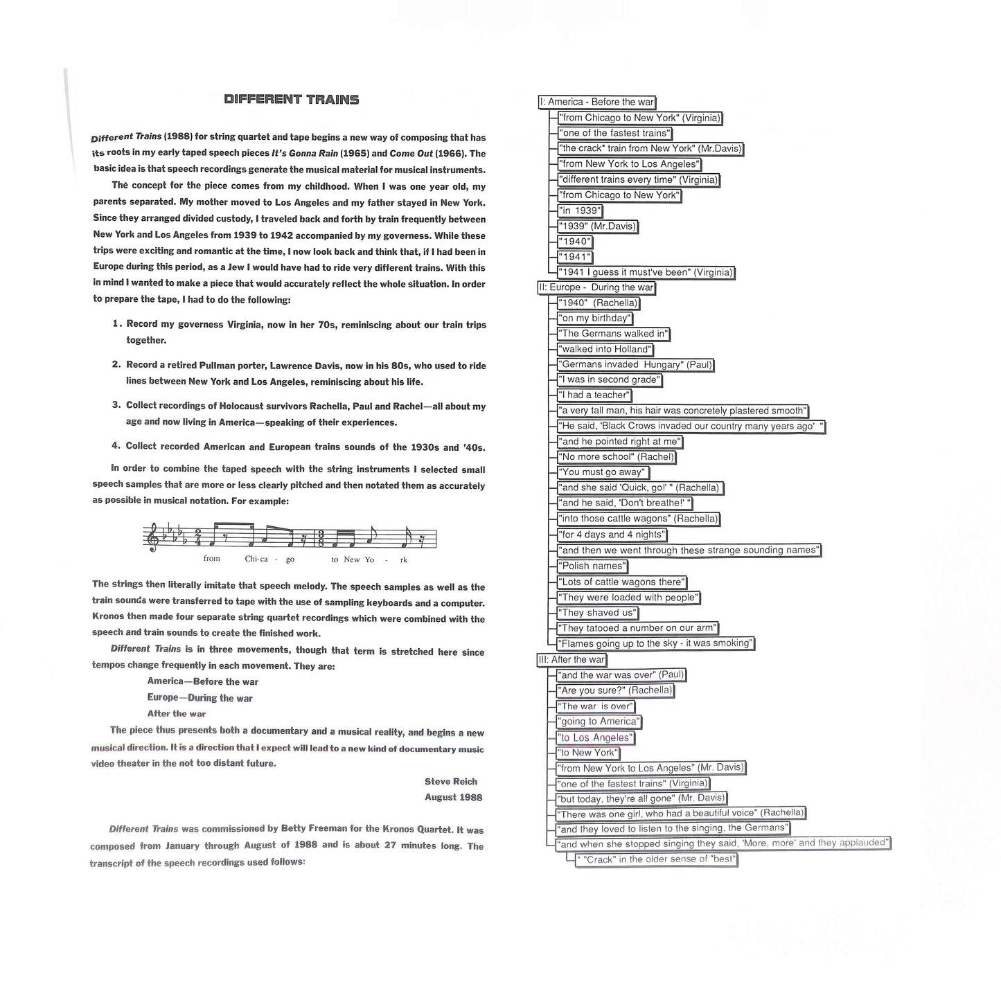 Kronos Quartet / Pat Metheny - Different Trains / Electric Counterpoint