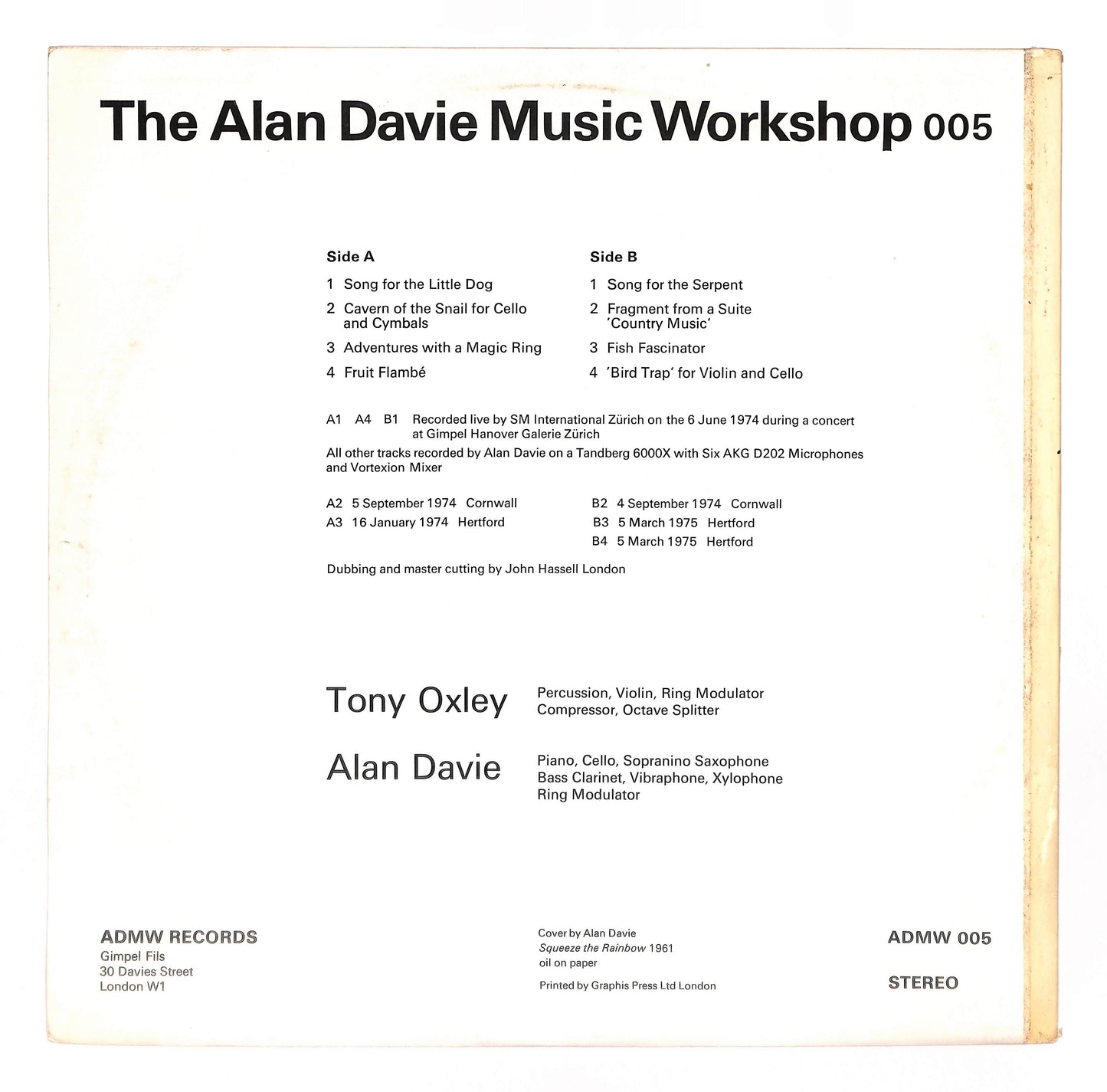 The Alan Davie Music Workshop 005