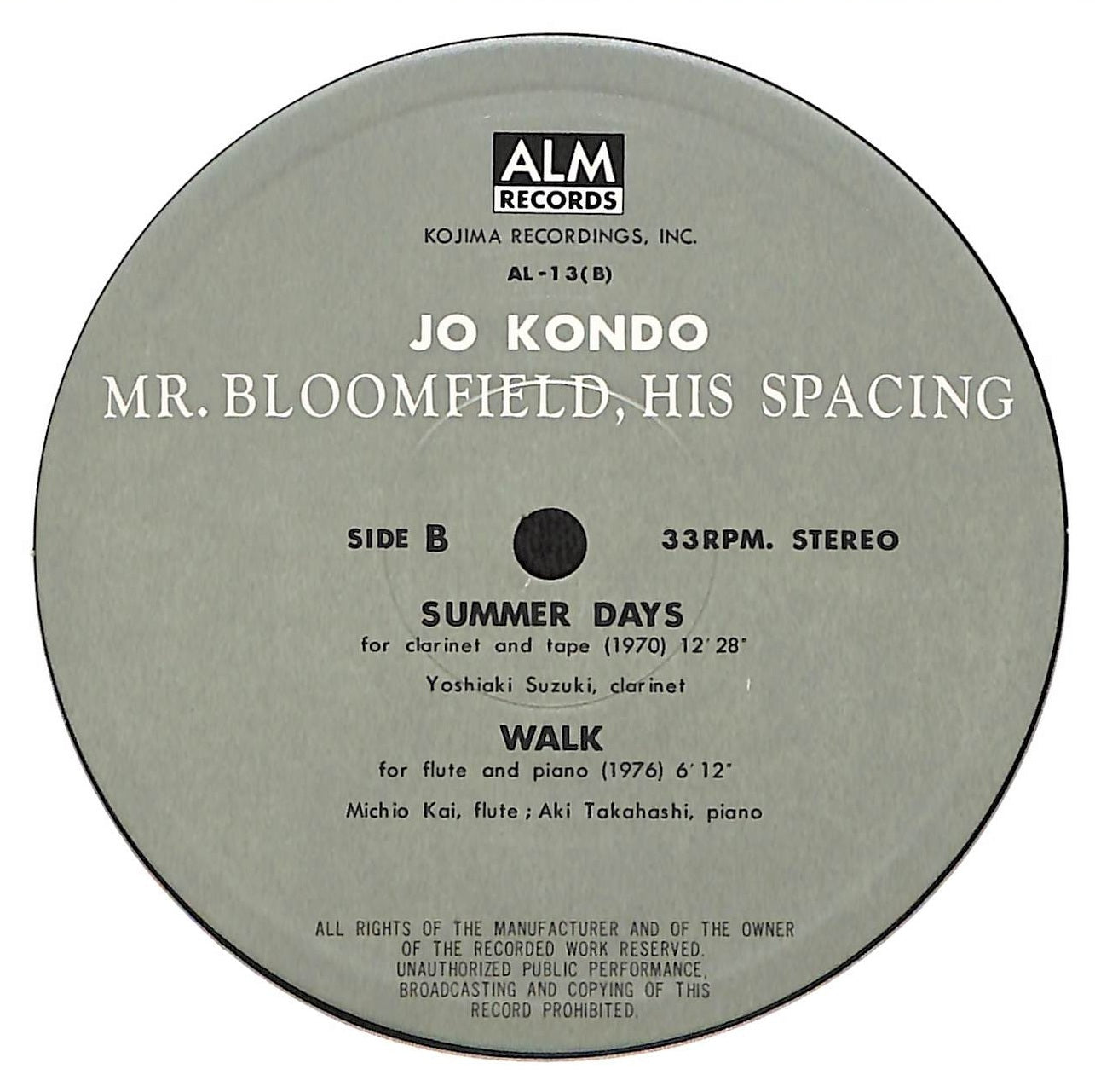 ブルームフィールド氏の間化 - Mr. Bloomfield, His Spacing