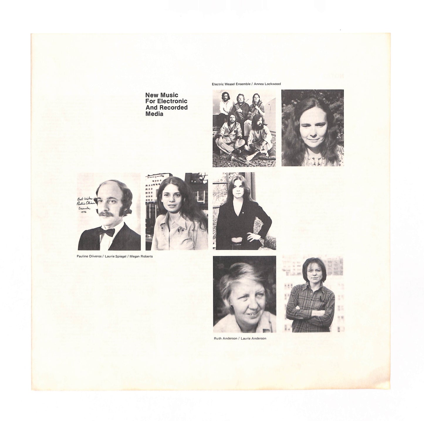 New Music For Electronic And Recorded Media