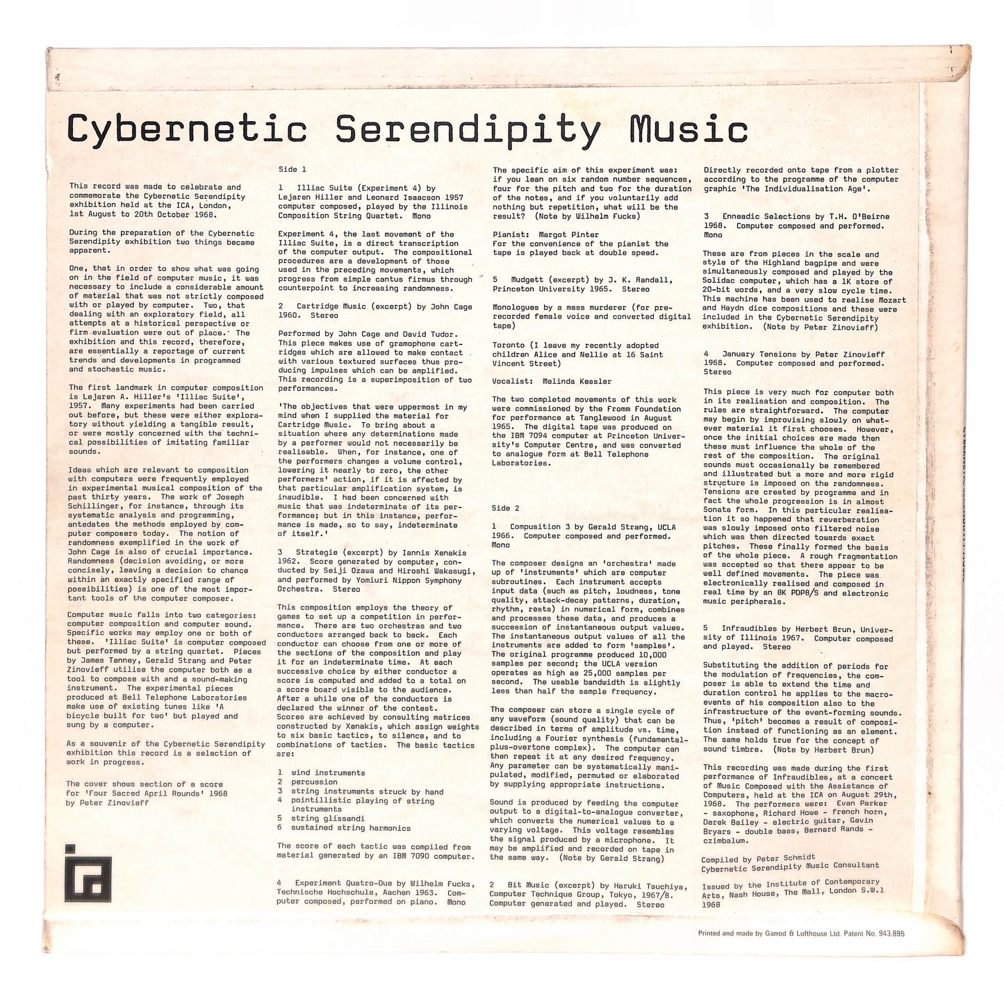 Cybernetic Serendipity Music