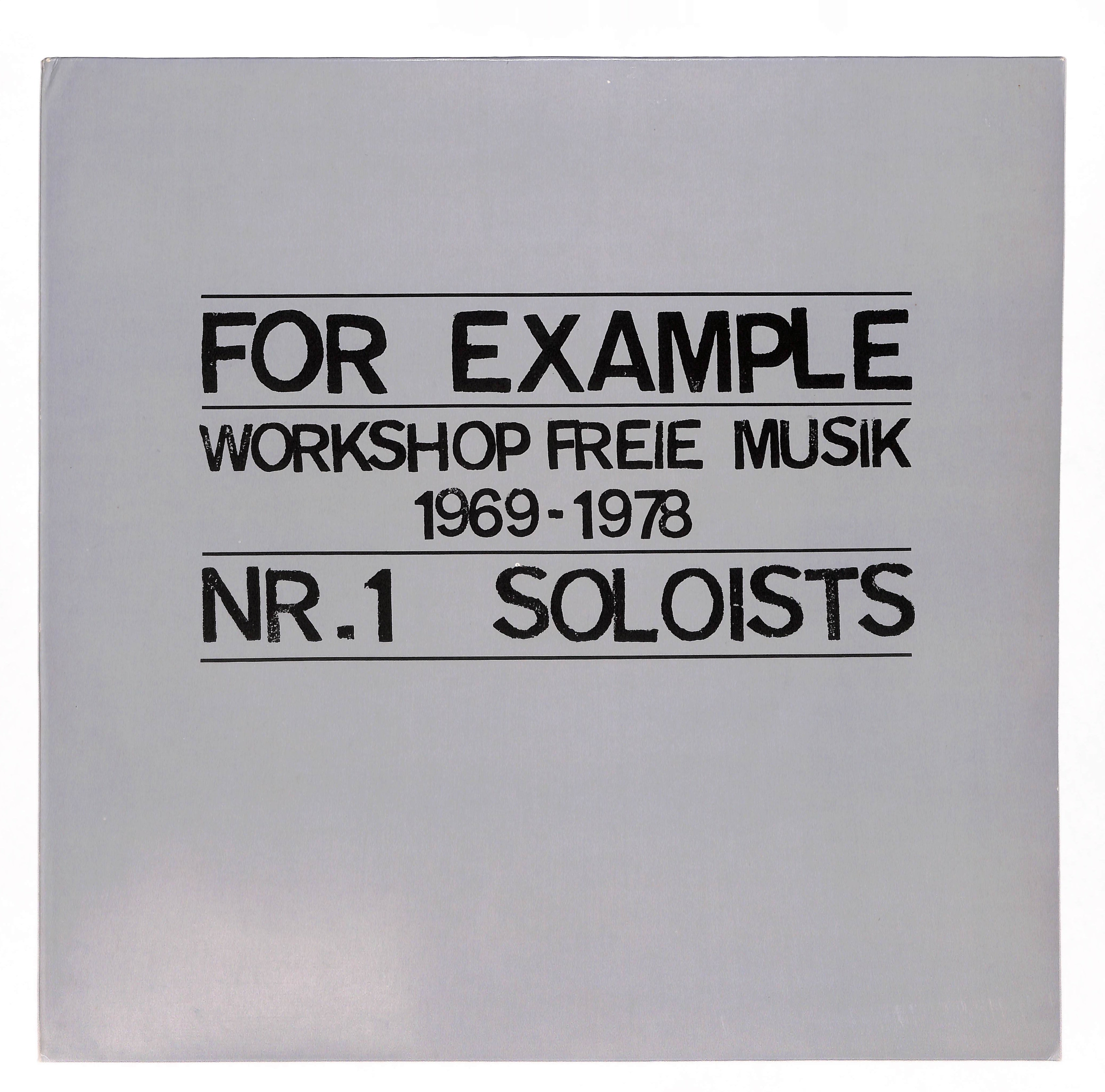 For Example - Workshop Freie Musik 1969 - 1978 – ELLA ONLINE