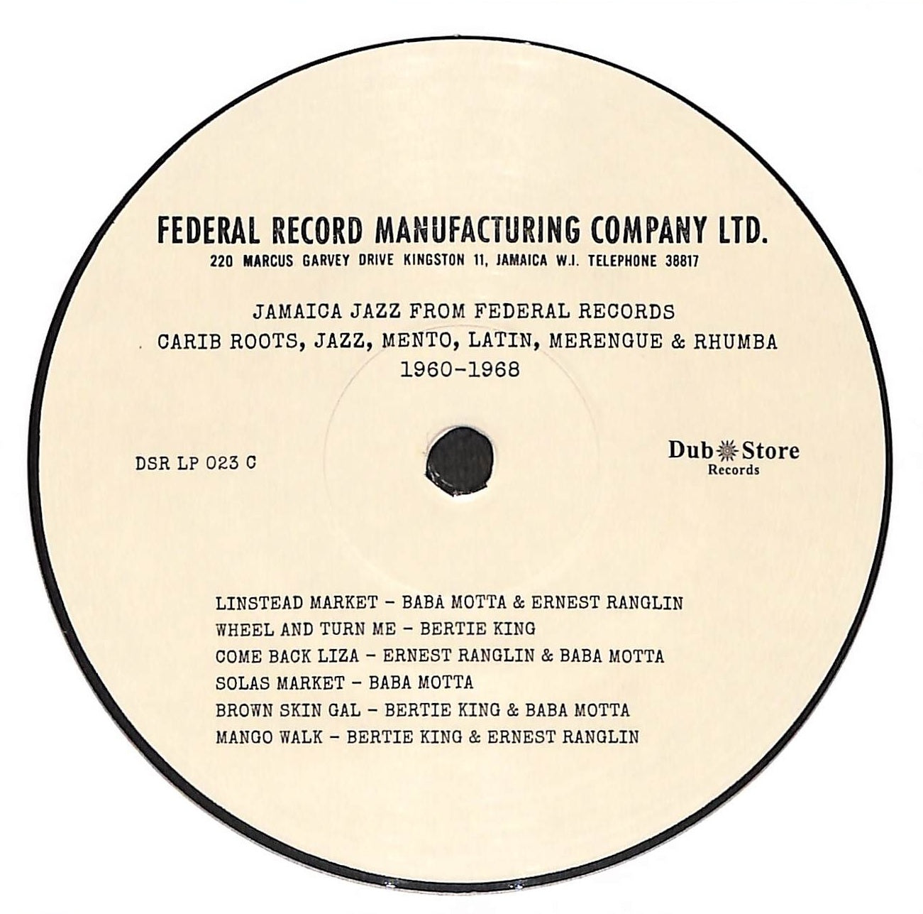 Jamaica Jazz From Federal Records (Carib Roots, Jazz, Mento, Latin, Merengue & Rhumba 1960-1968)