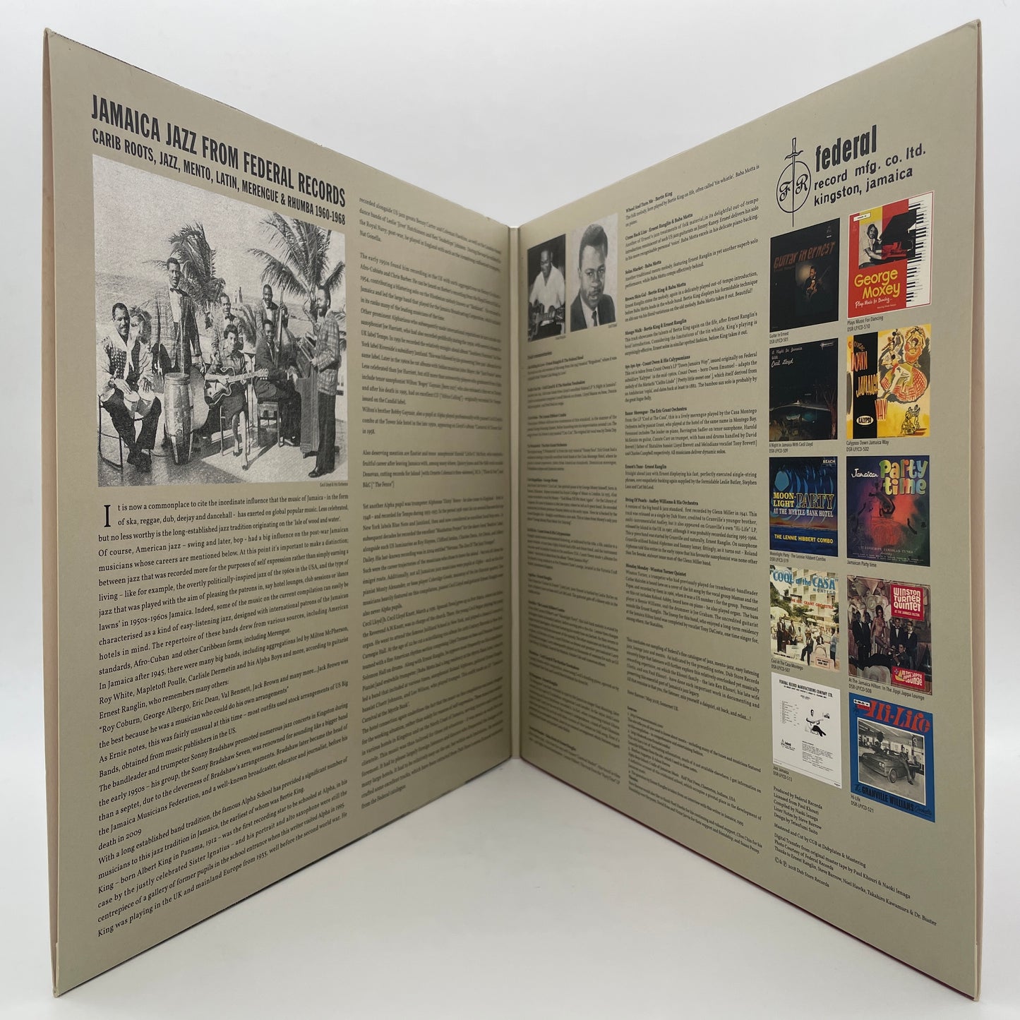 Jamaica Jazz From Federal Records (Carib Roots, Jazz, Mento, Latin, Merengue & Rhumba 1960-1968)