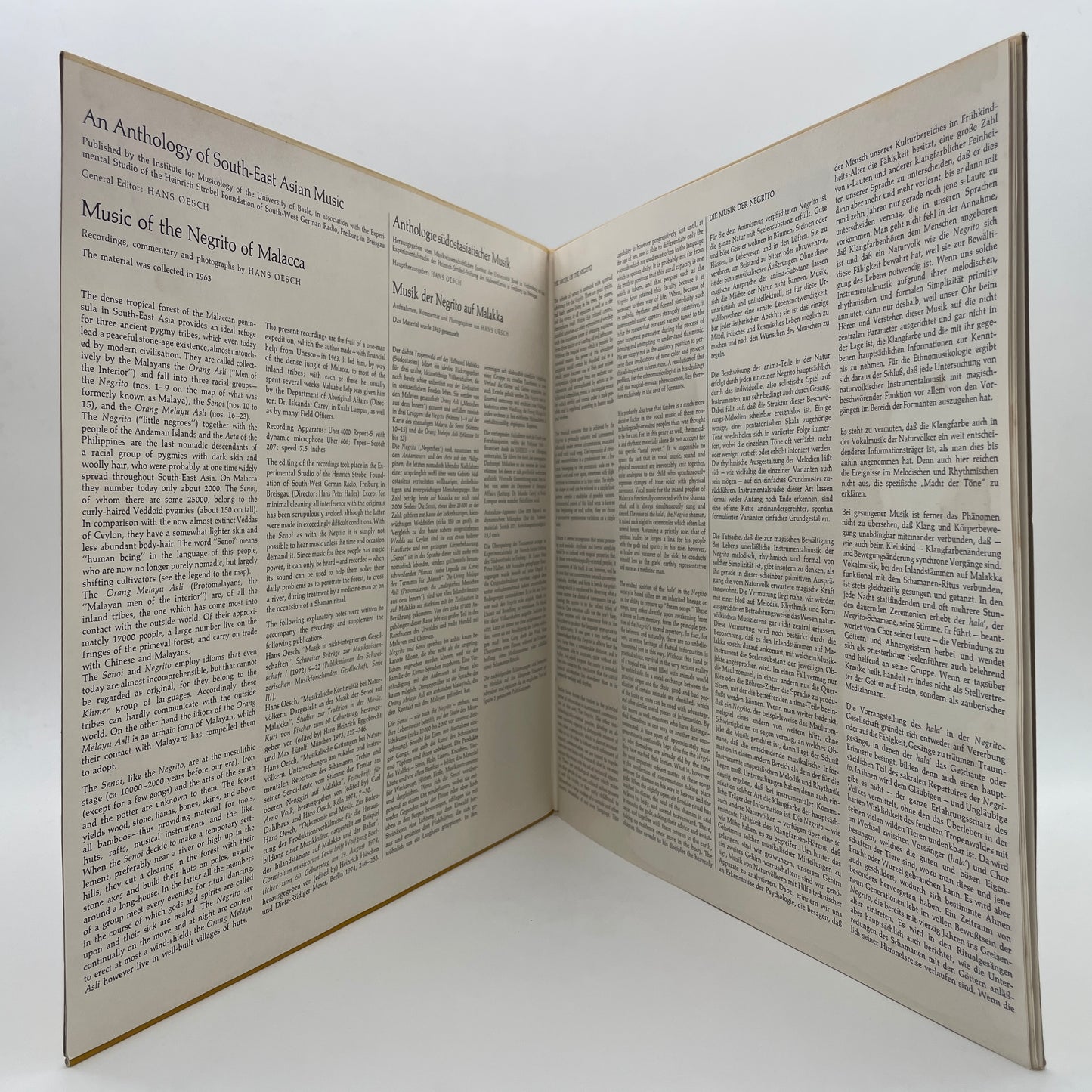 The Negrito Of Malacca - An Anthology of South-East Asian Music