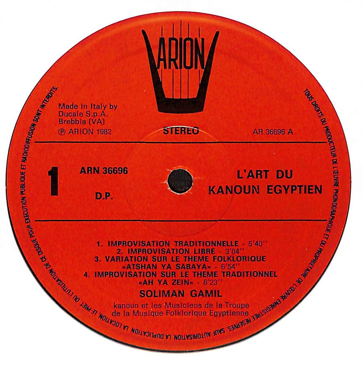 L'Art Du Kanoun Egyptien