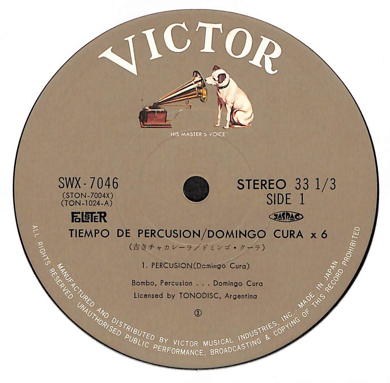 Domingo Cura x 6 – Percusion
