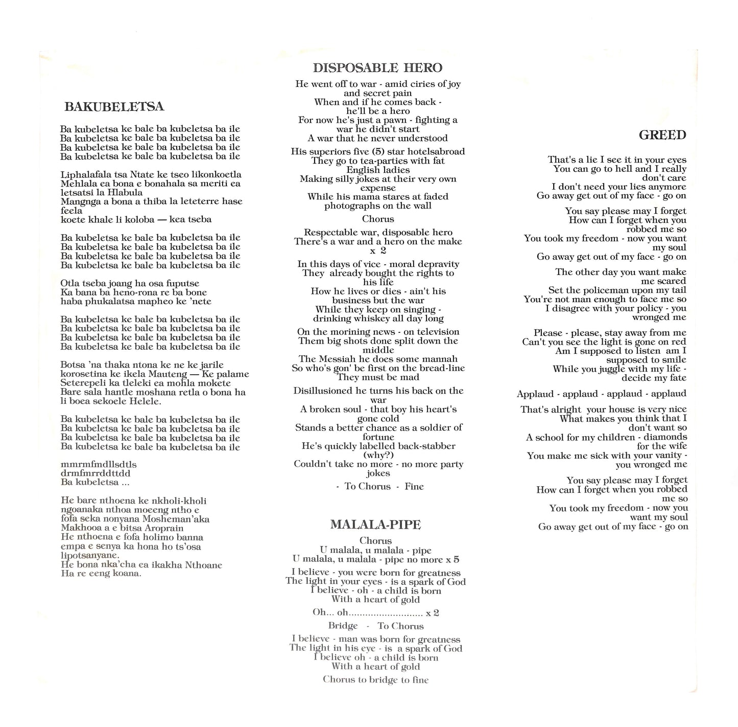 The Writing On The Wall