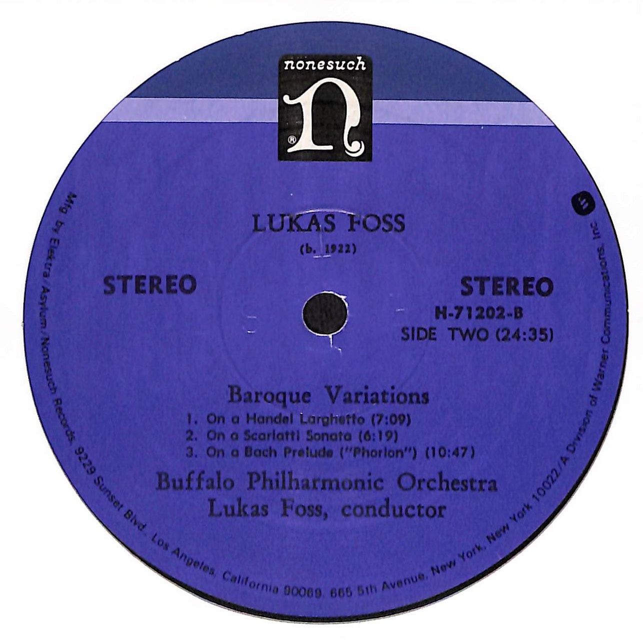 Concerto For Prepared Piano & Orchestra / Baroque Variations