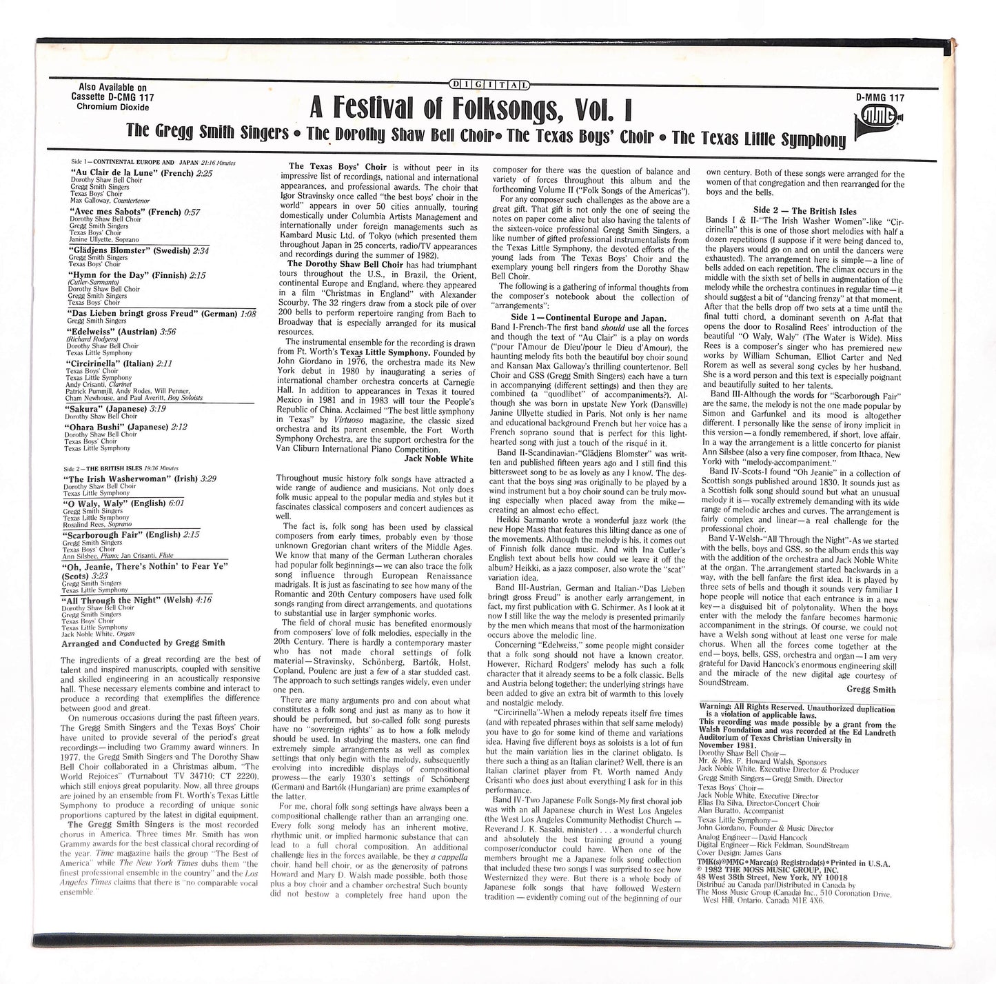 A Festival of Folksongs Vol.1