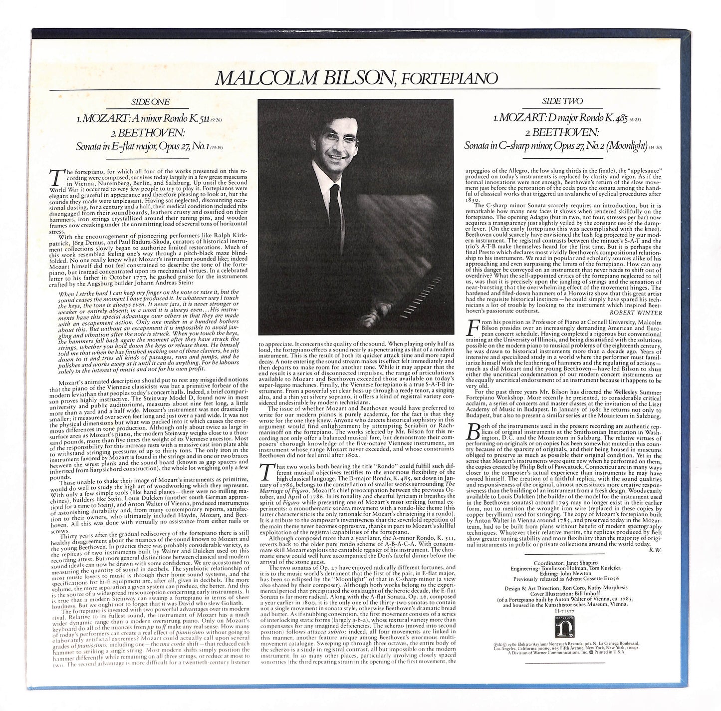 Sonata In E-Flat Major, Opus 27, No. 1 ~ Sonata In C-Sharp Minor, Opus 27, No. 2 (Moonlight) / A Minor Rondo K. 511 ~ D Major Rondo K. 485