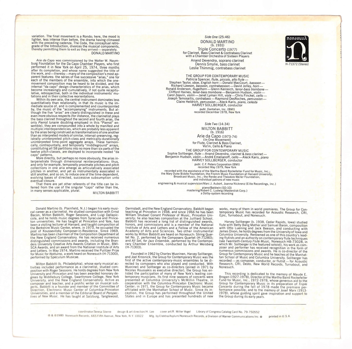 Triple Concerto / Arie Da Capo