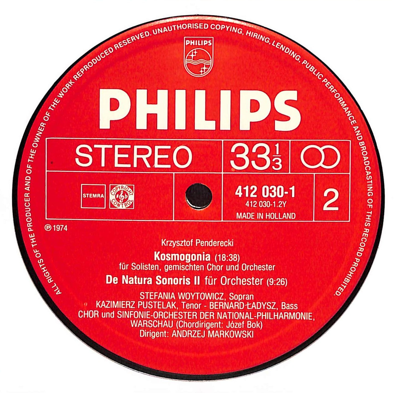 Threnos To The Victims Of Hiroshima / Fluorescenses / Kosmogonia / De Natura Sonoris II