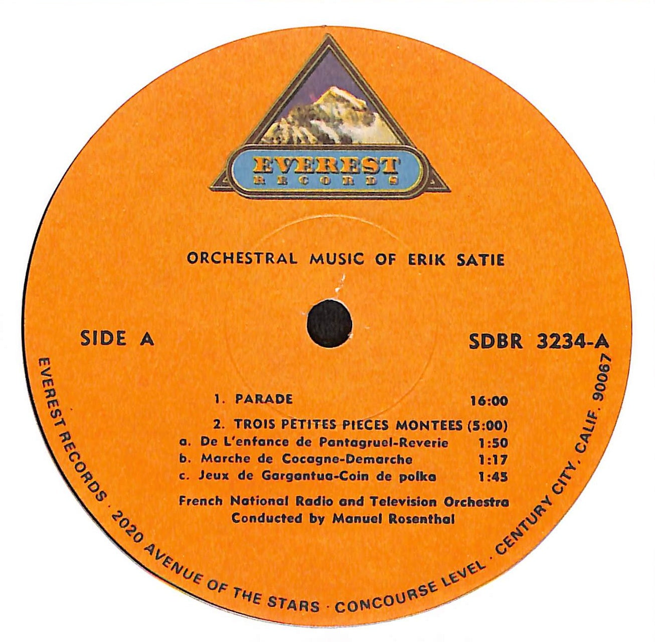 Orchestral Music Of Erik Satie