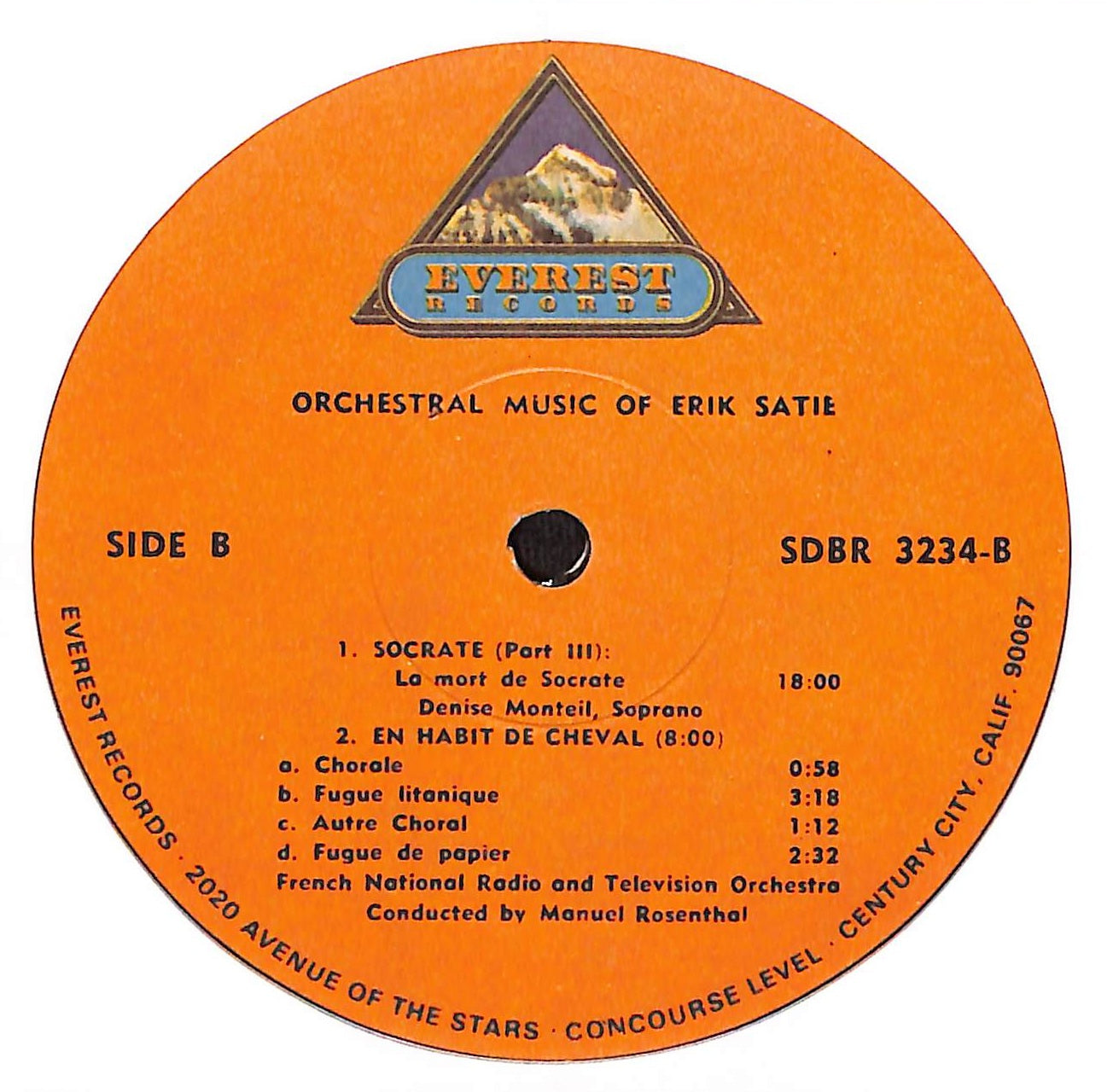 Orchestral Music Of Erik Satie