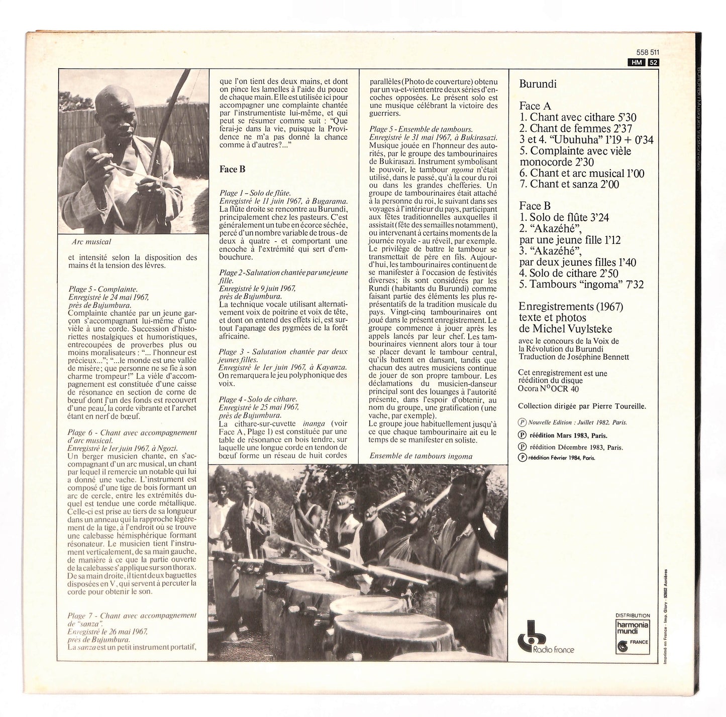 Burundi - Musiques Traditionnelles