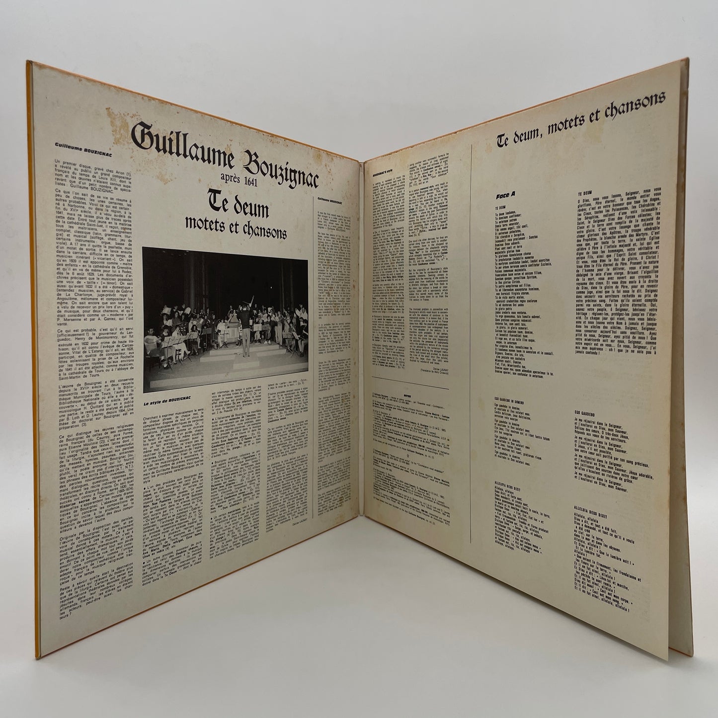 Guillaume Bouzignac Après 1641 - Te Deum - Motets Et Chansons
