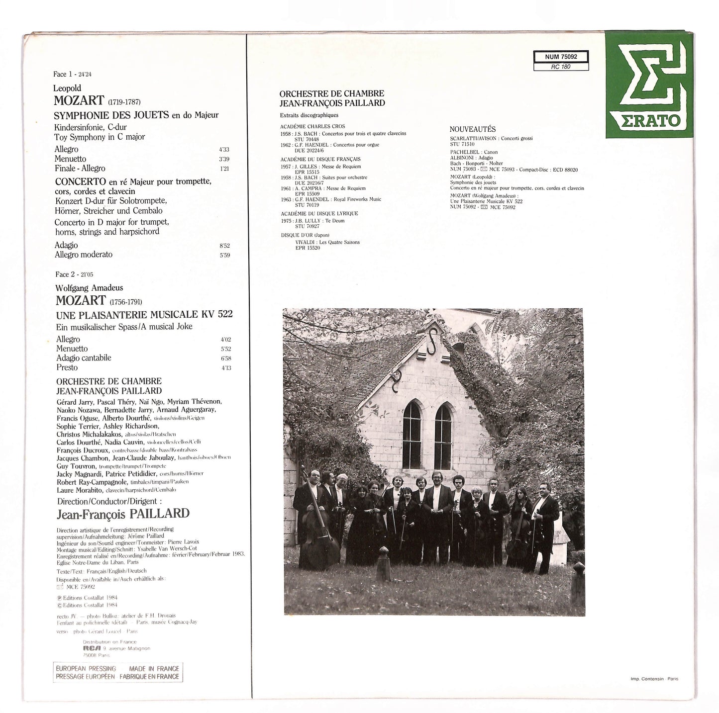 Toy Symphony in C Major/Concerto in D Major/ A Musical Joke, K. 522