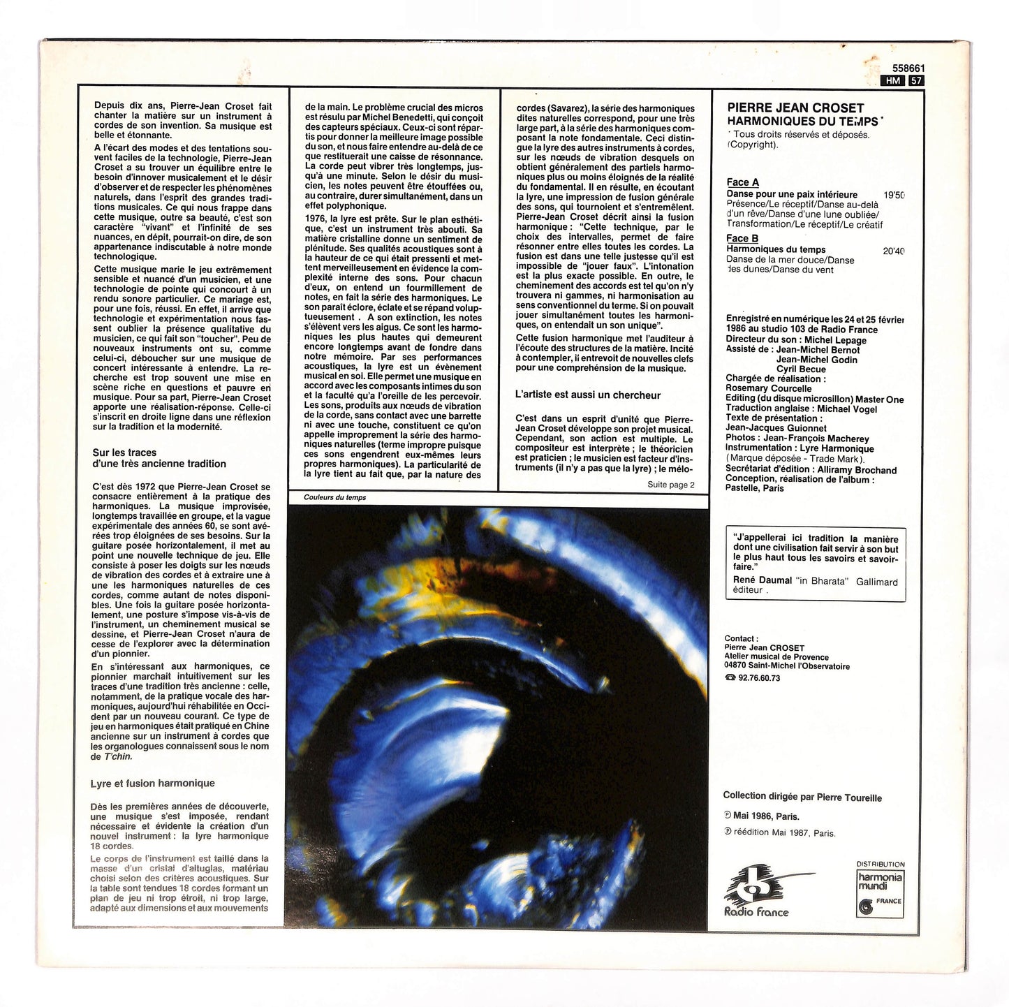 Harmoniques Du Temps / Overtones Of All Times