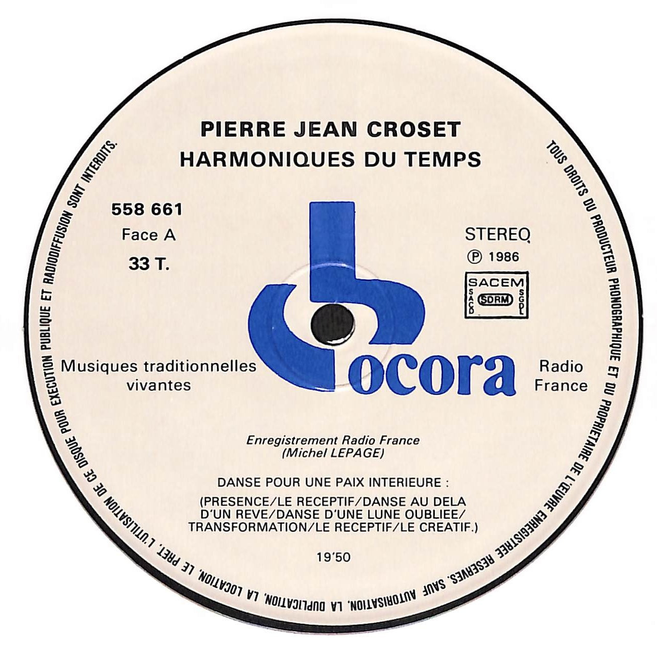 Harmoniques Du Temps / Overtones Of All Times