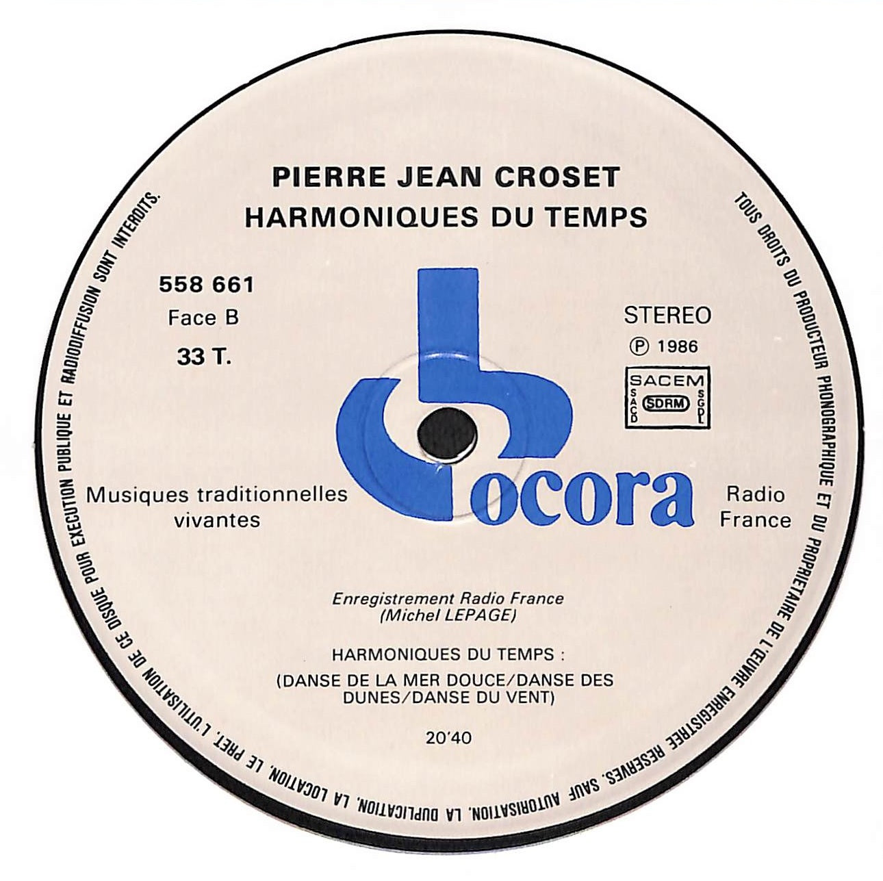 Harmoniques Du Temps / Overtones Of All Times