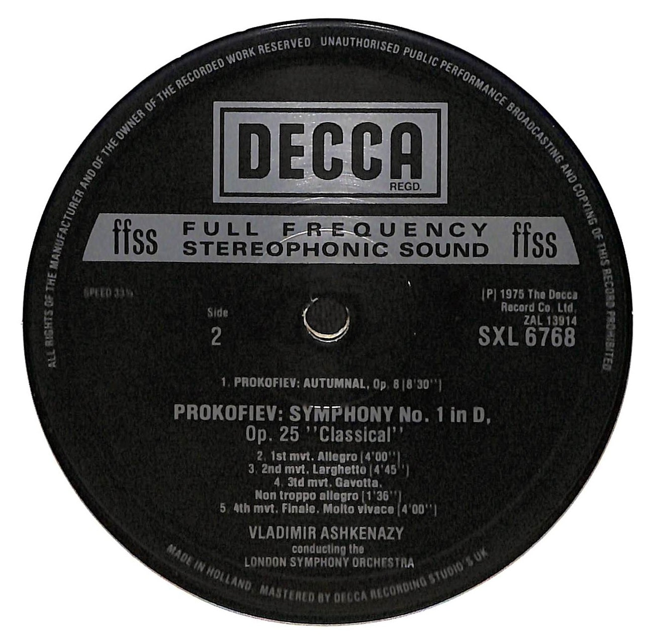 Piano Concerto No. 3 / Classical Symphony / Autumnal